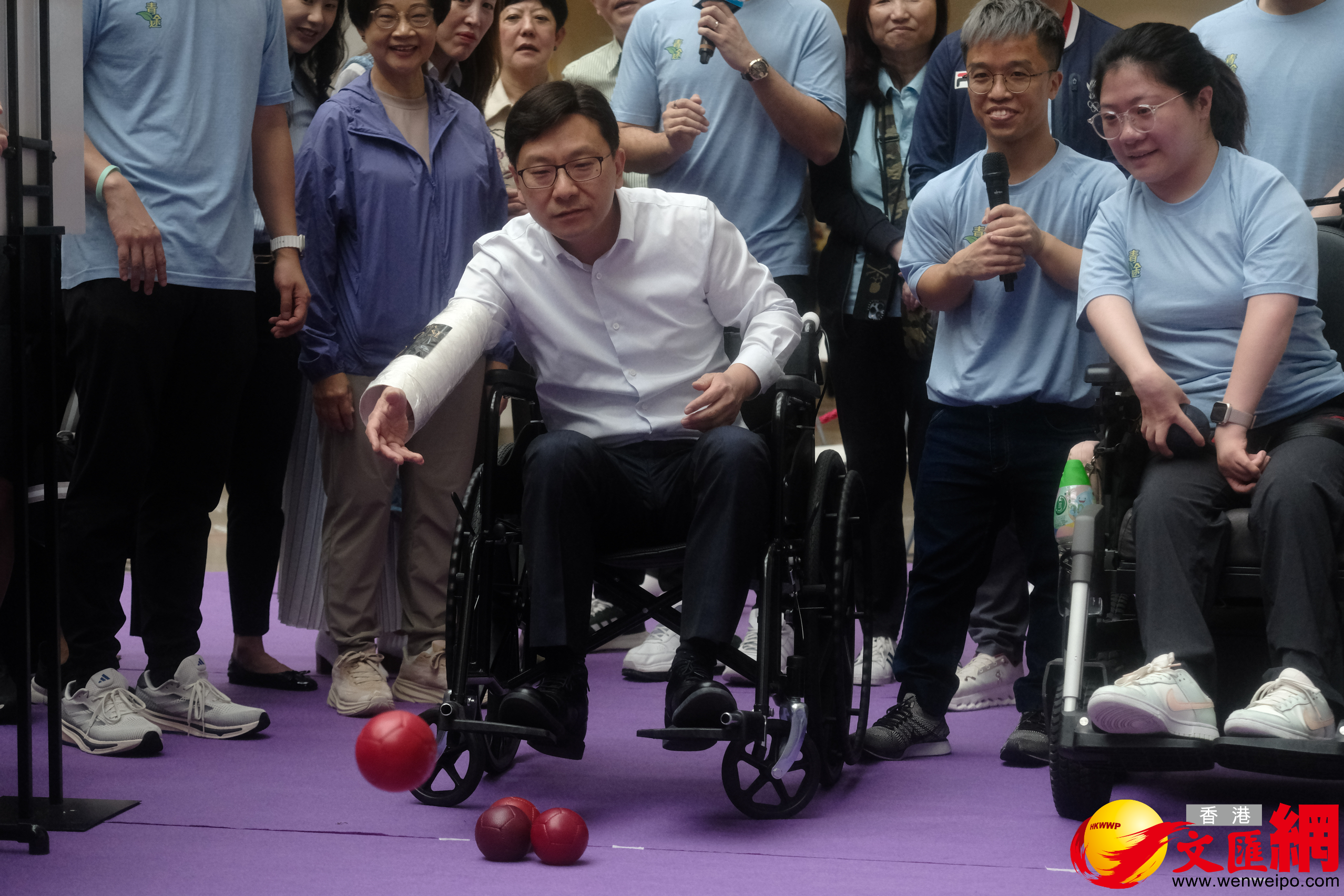 運動傷聚啟動禮及體驗日(香港文匯報記者涂穴 攝) 運動傷聚啟動禮及體驗日(香港文匯報記者涂穴 攝)