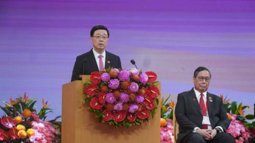 （有片）慶回歸｜李家超：上任三年推動改革　發展經濟改善民生陸續見成果