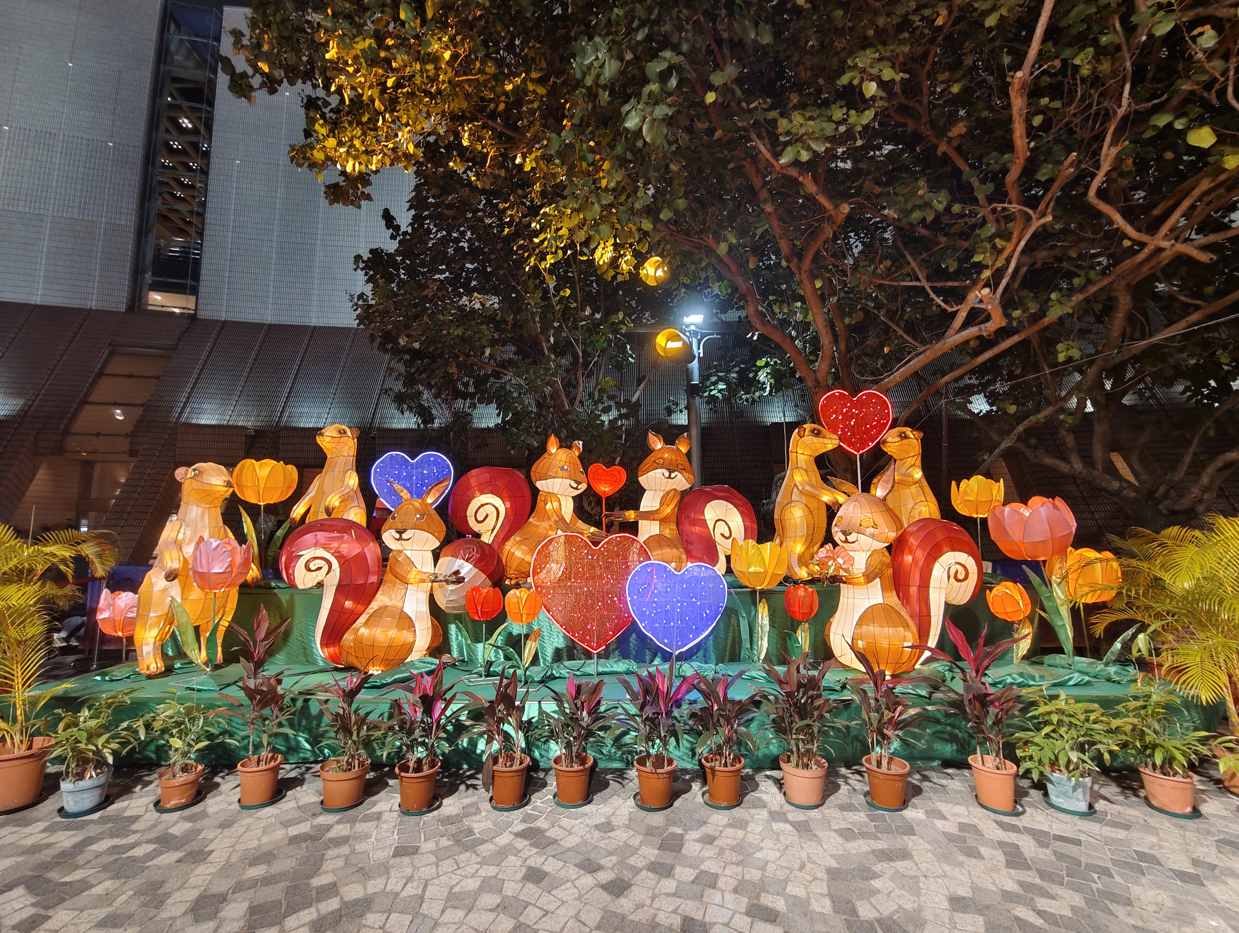 松鼠造型綵燈。