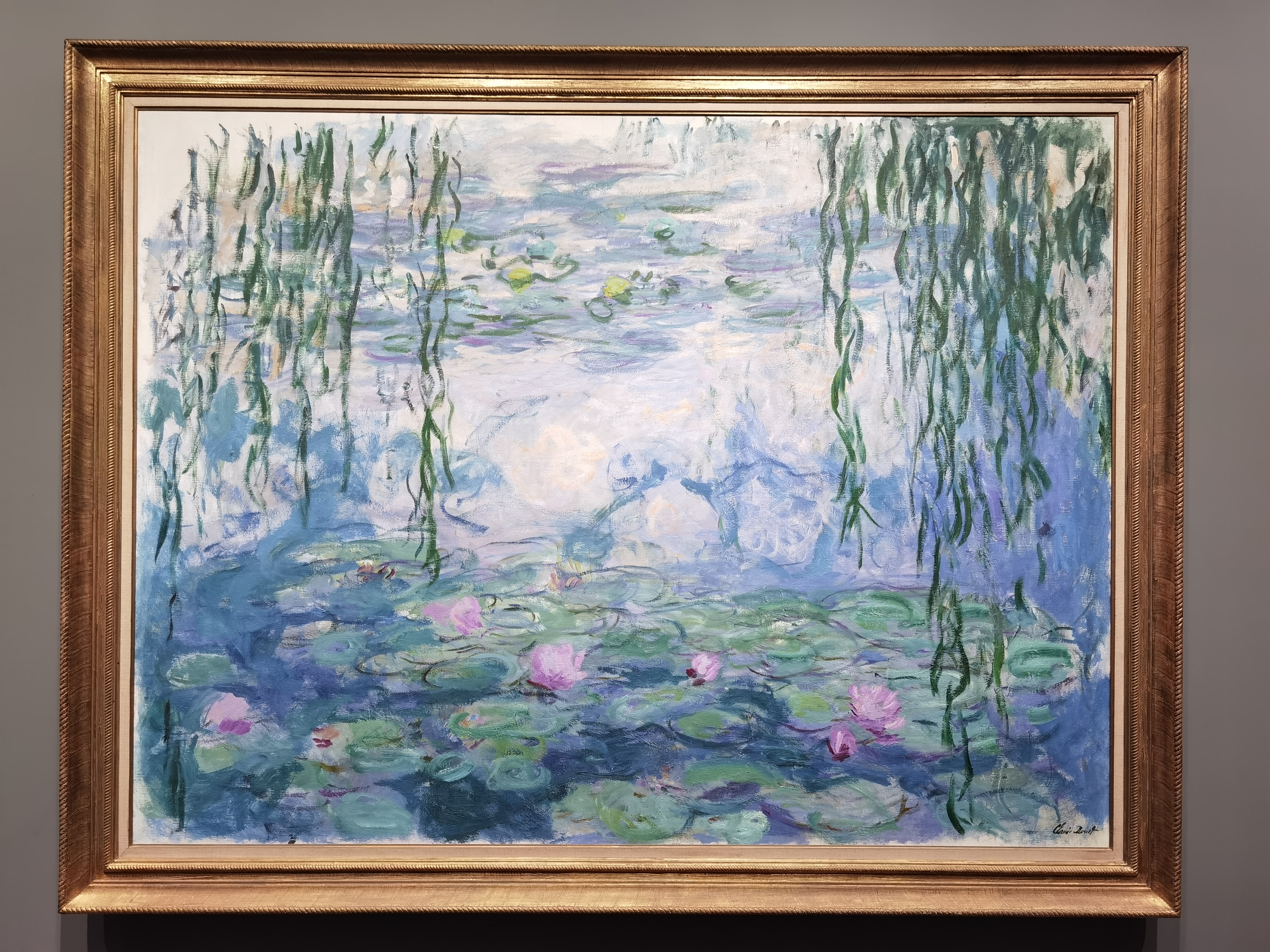 克勞德·莫奈《睡蓮》，1916年-1919年左右作（張帆攝）