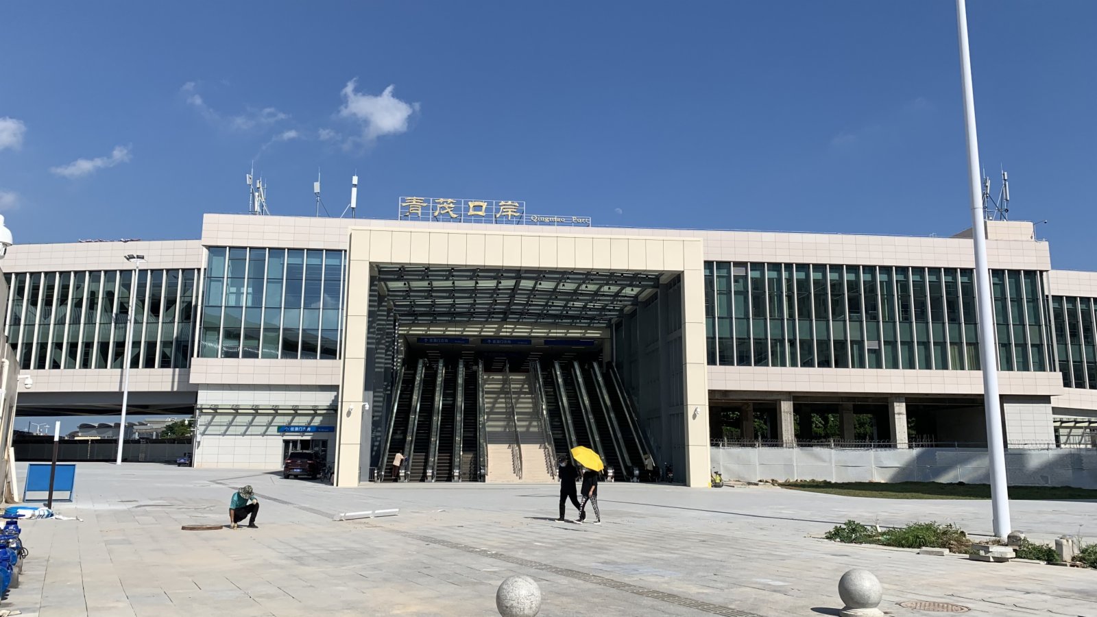 珠海青茂口岸加緊收尾（車玲玲攝 ）