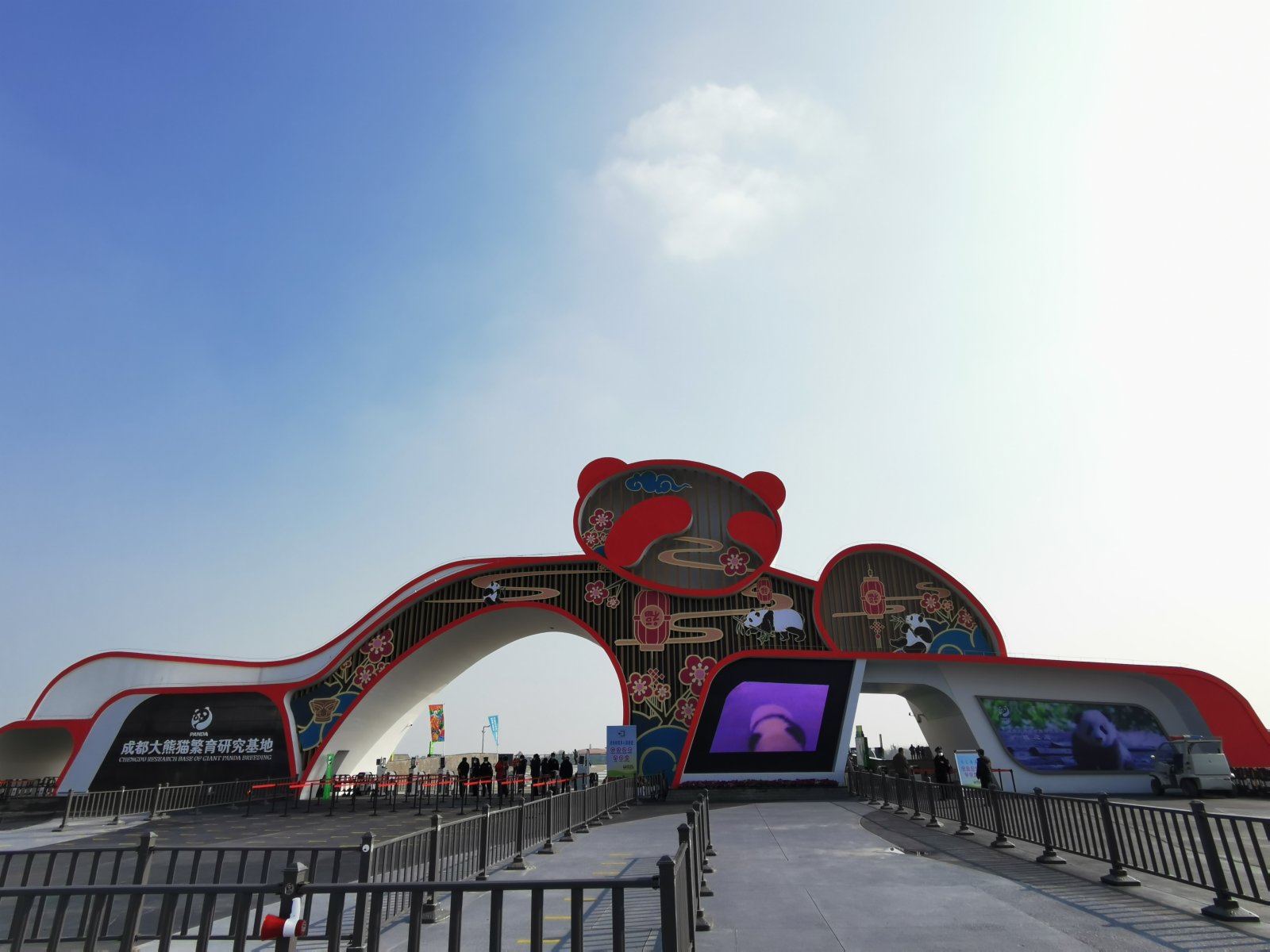 成都大熊貓繁育研究基地擴建區1日開園試運營。(向芸攝)