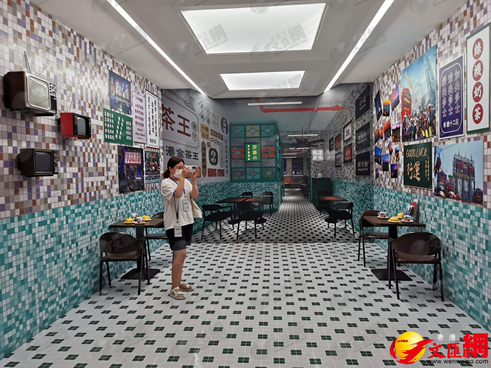 通過還原多個香港場景，讓民眾過一個有港味的夏天。（香港文匯網記者向芸 攝）