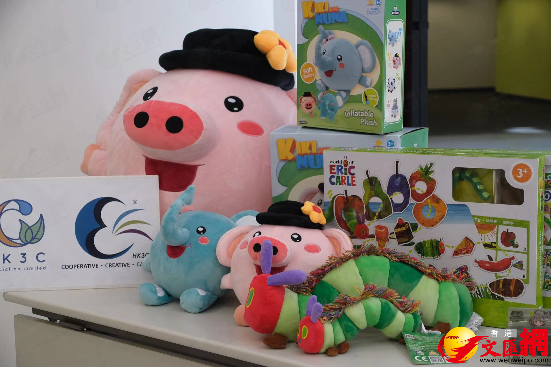 香港動漫電玩節展示各種玩具模型。（大公文匯全媒體記者 麥鈞傑 攝）