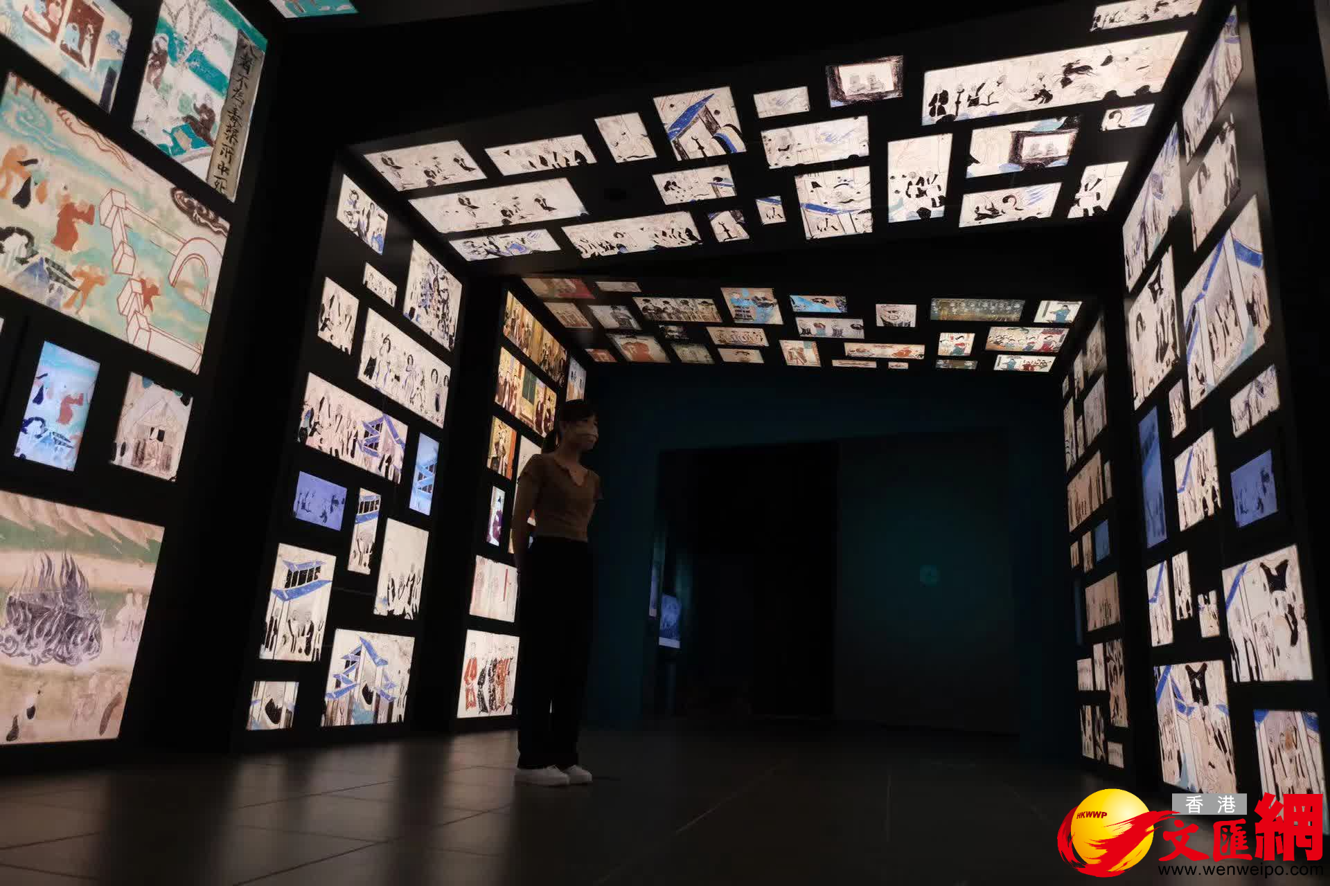 香港文化博物館明起舉行「敦煌—千載情緣的故事」大型歷史展覽。（記者麥鈞傑 攝）