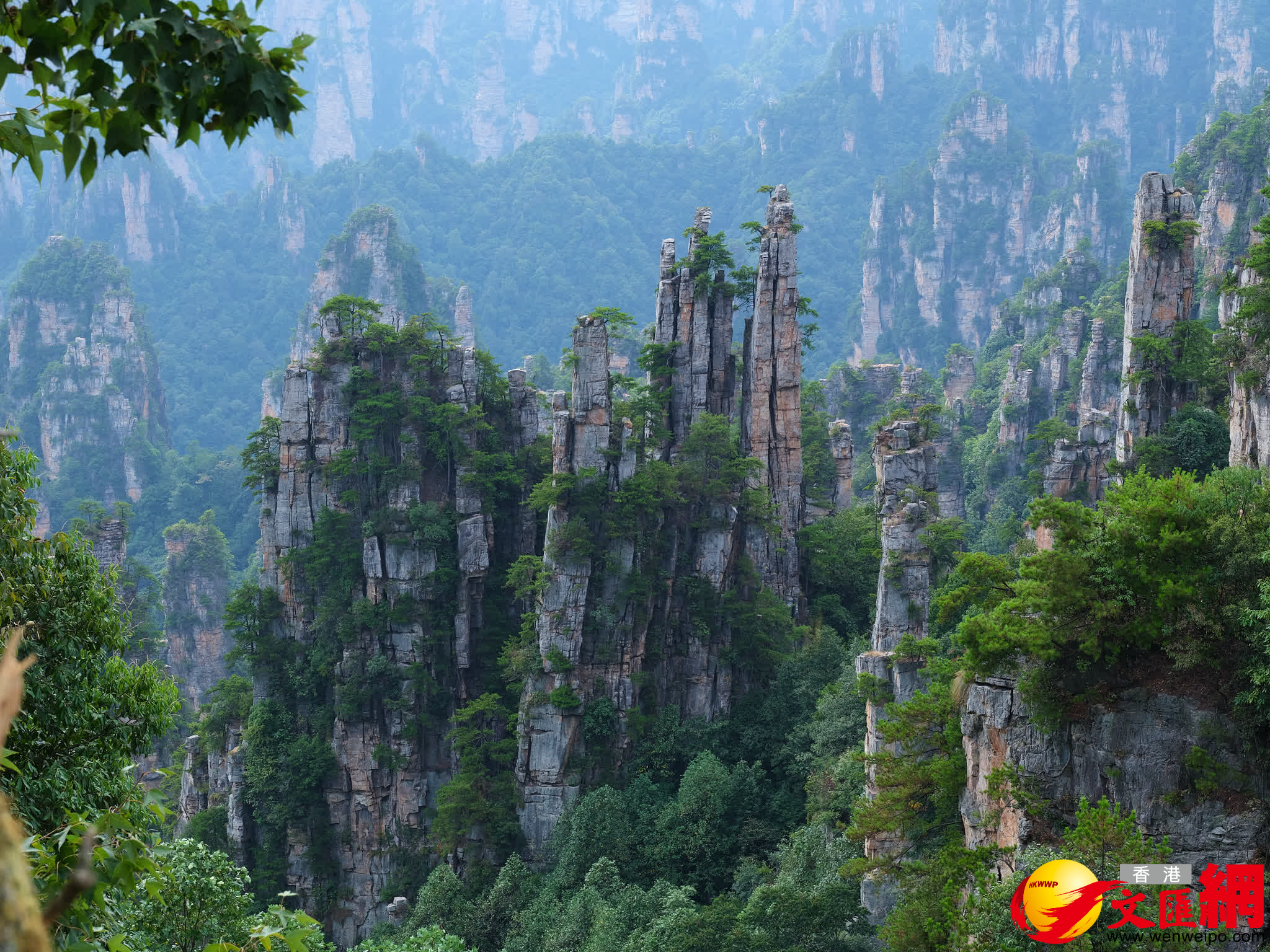 天子山御筆峰（記者 姚進 攝）