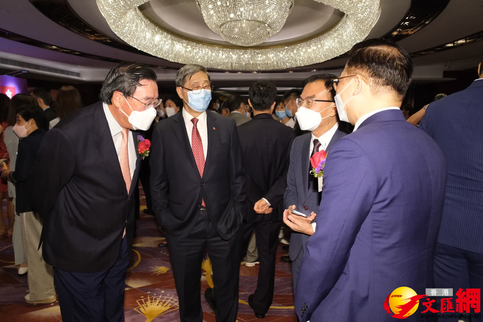 香港新聞界慶祝國慶73周年酒會,嘉賓雲集。(大公文匯全媒體記者麥鈞傑 攝) 香港新聞界慶祝國慶73周年酒會,嘉賓雲集。(大公文匯全媒體記者麥鈞傑 攝)