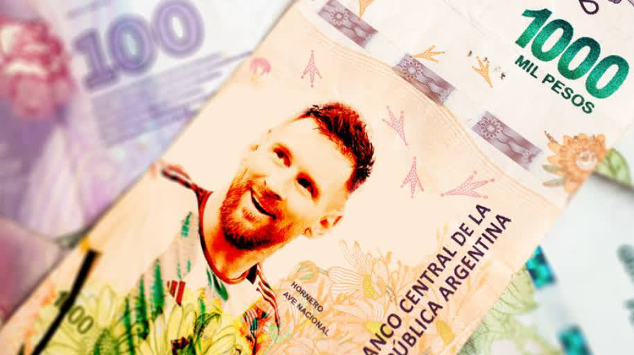 外媒：阿根廷央行考慮發行美斯紀念鈔　面額1千披索