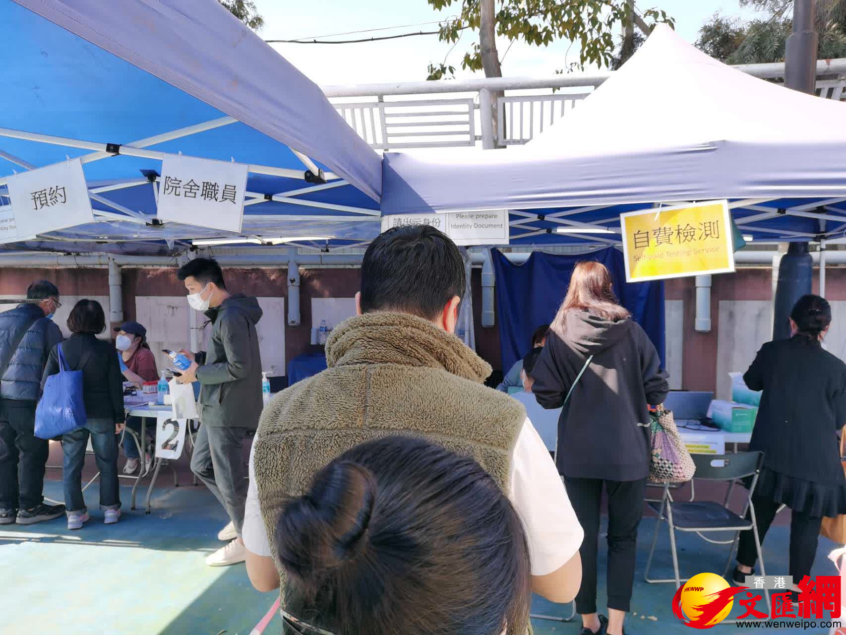 近日檢測站人流有明顯增加。（大公文匯全媒體記者攝）