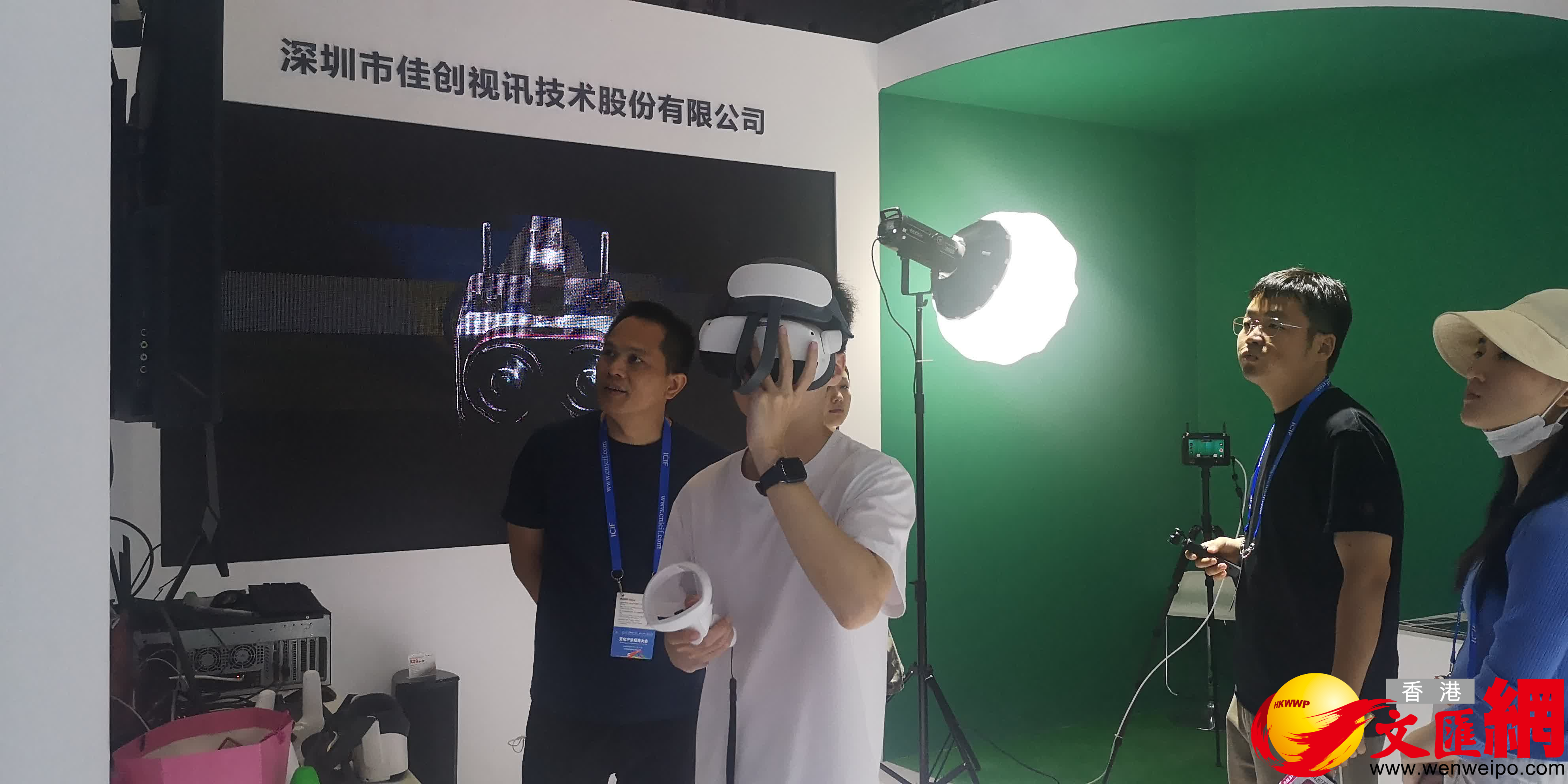 VR直播相機。記者石華攝