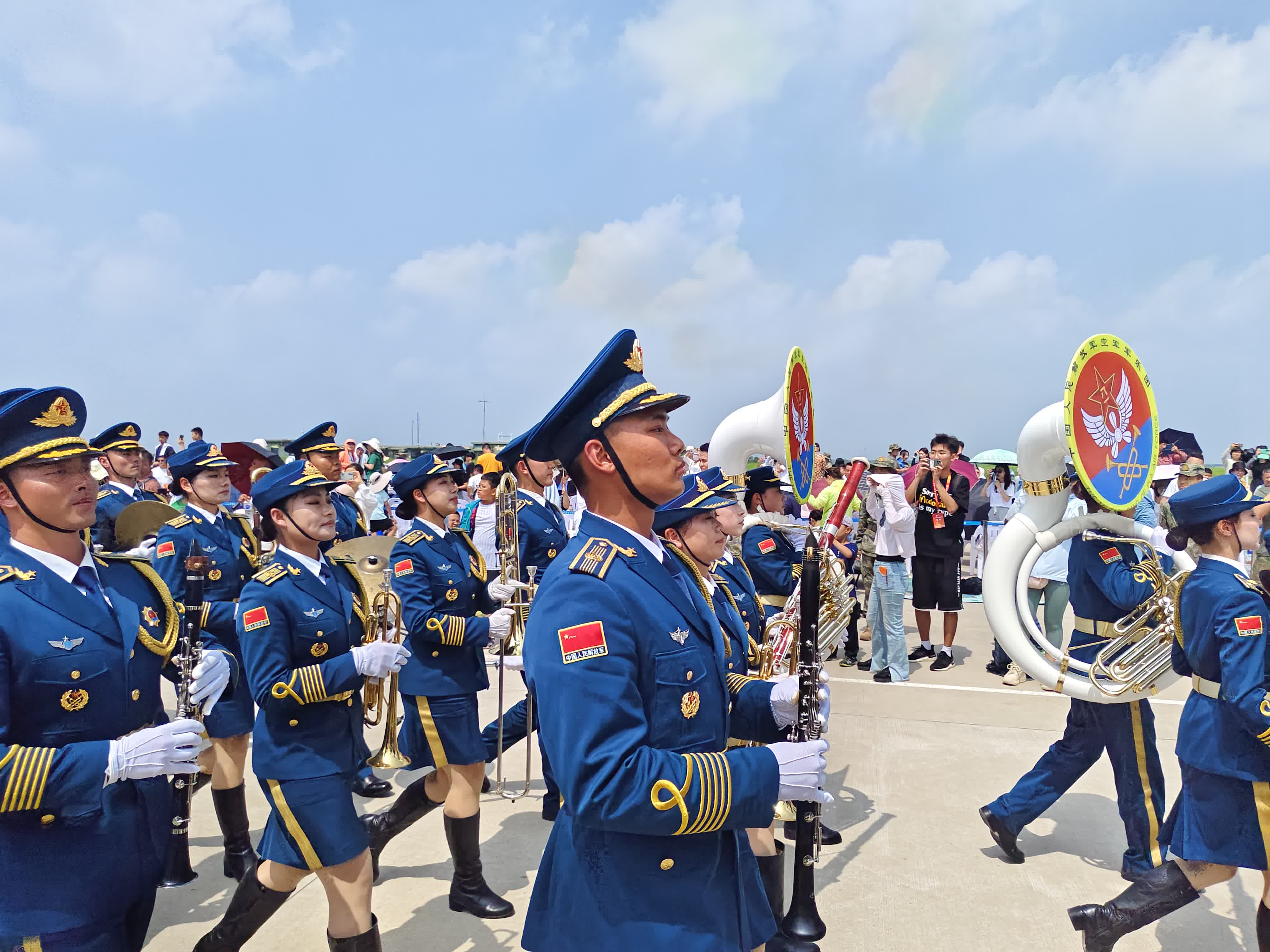 首次安排空軍軍樂團進行表演和巡演。（盧冶攝）


