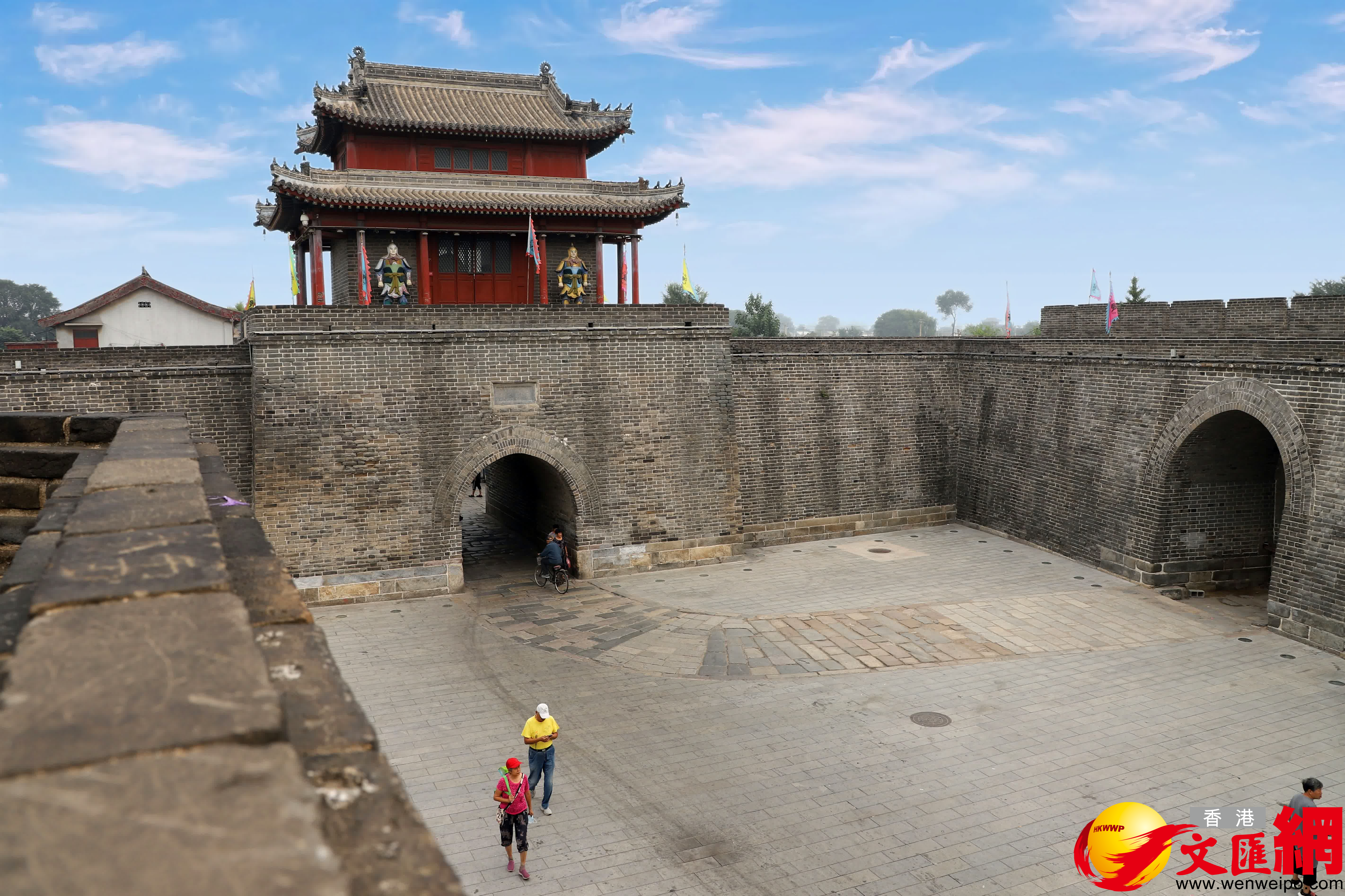 興城古城延輝(南門)瓮城。(記者宋偉攝) 興城古城延輝(南門)瓮城。(記者宋偉攝)