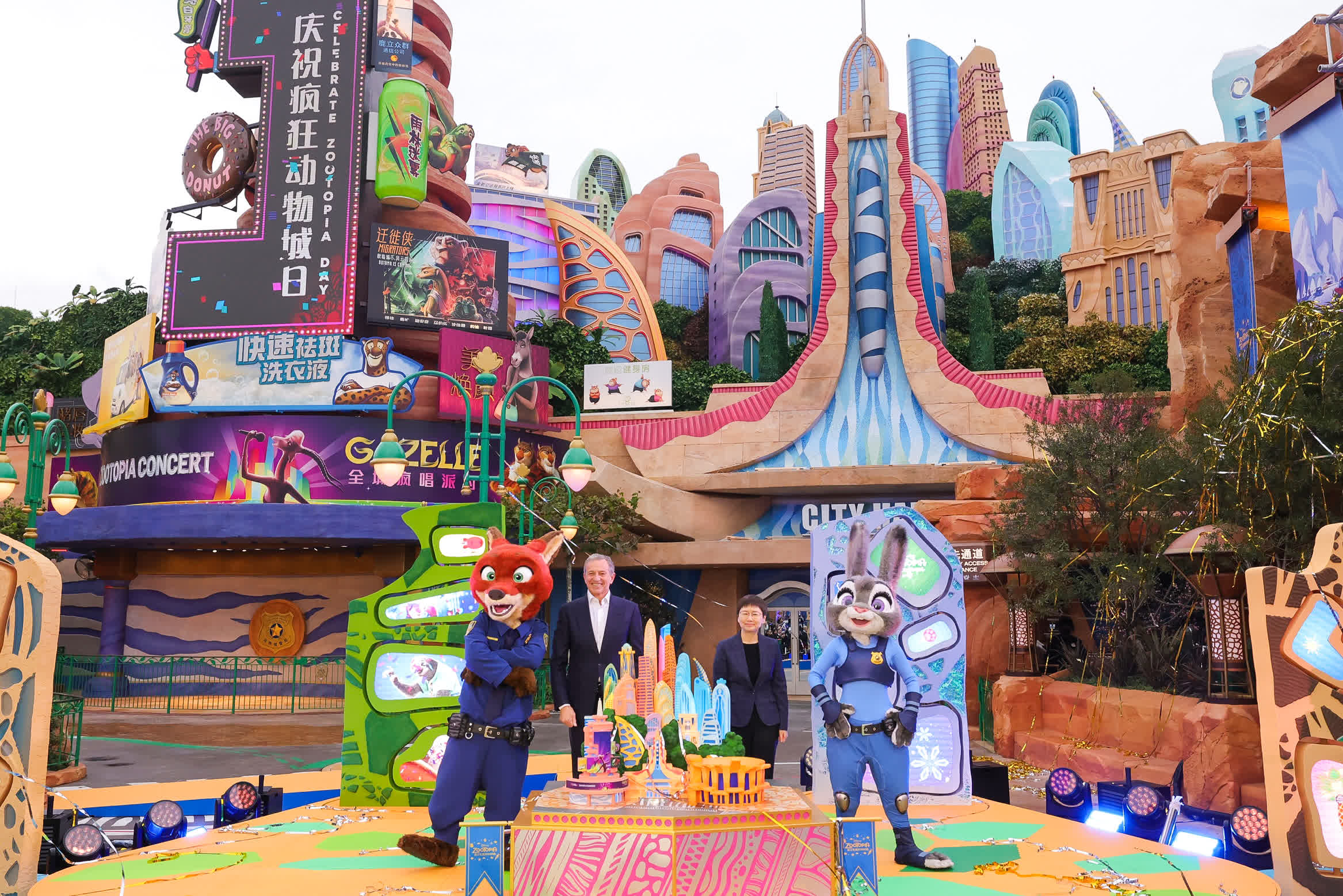 上海迪士尼樂園「瘋狂動物城」園區開幕
