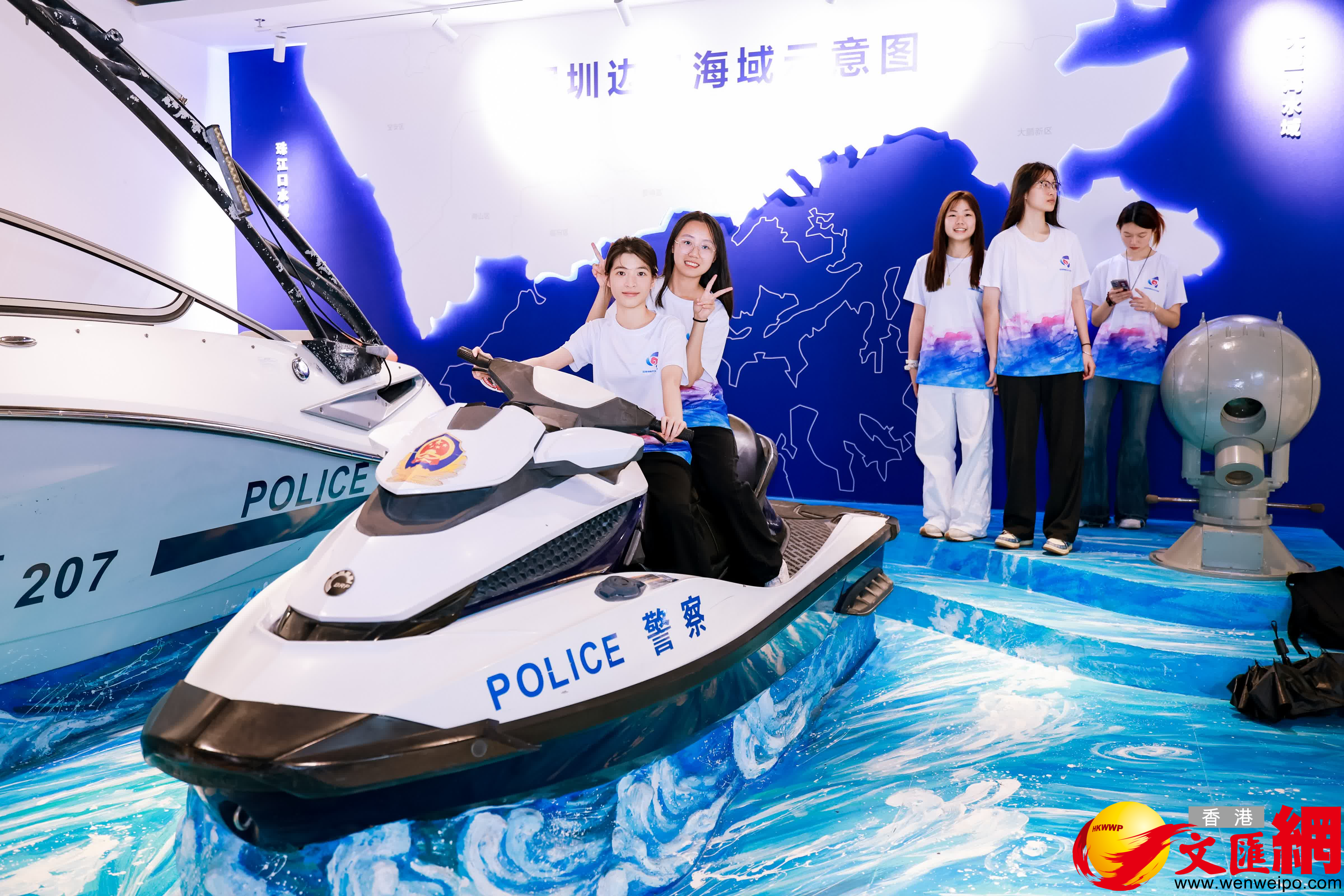 深港澳青年們探訪少年警營活動中心。胡永愛攝