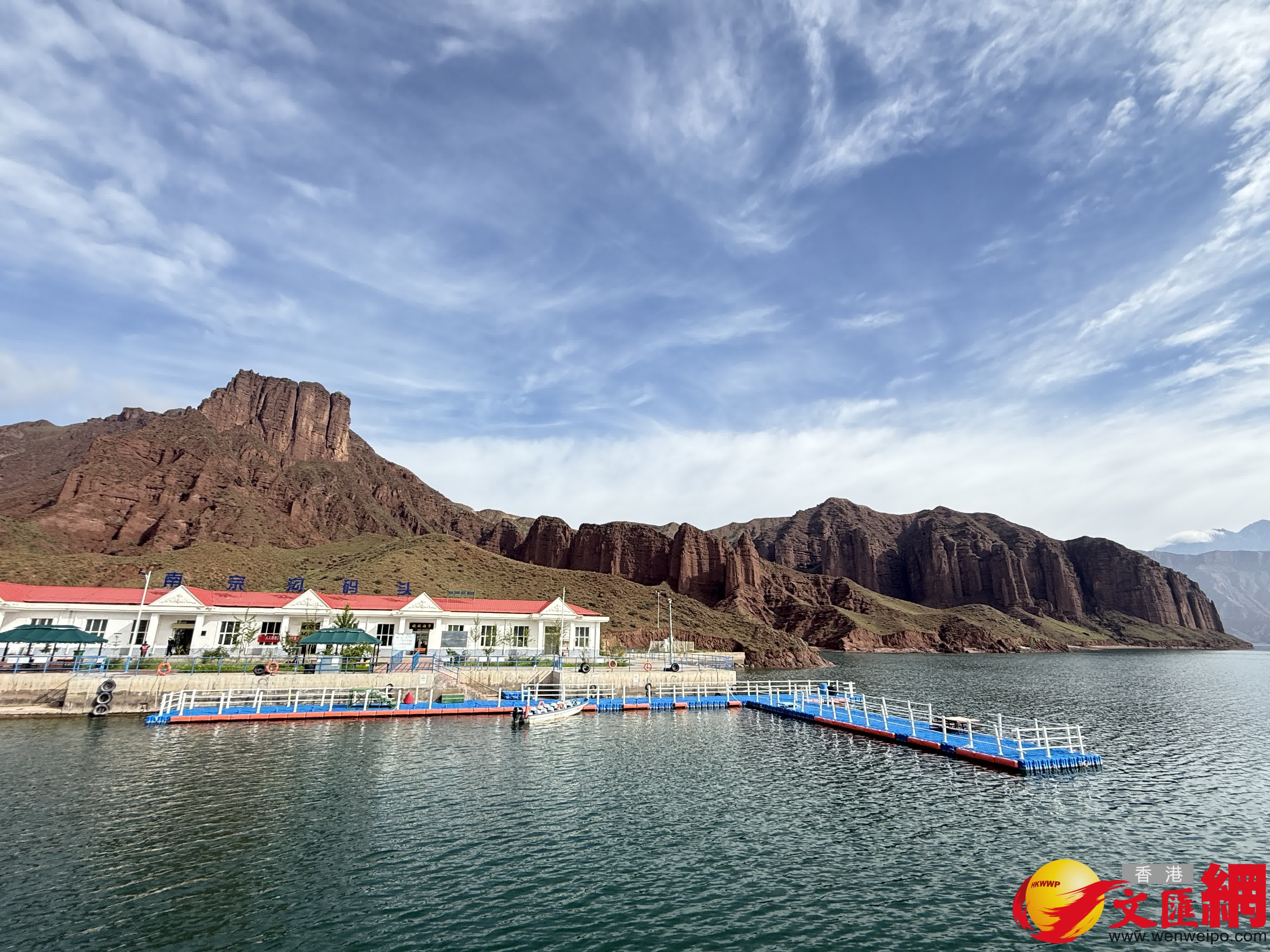 坎布拉景區李家峽水庫美景。（記者張仕珍 攝）