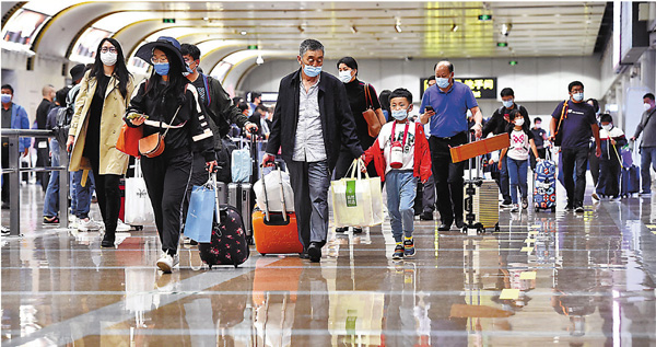 中國民航旅客恢復至去年同期九成