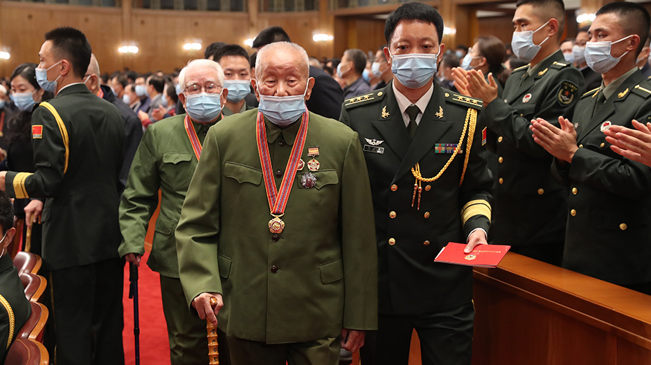 紀念抗美援朝70周年 | 志願軍老戰士、老同志入場