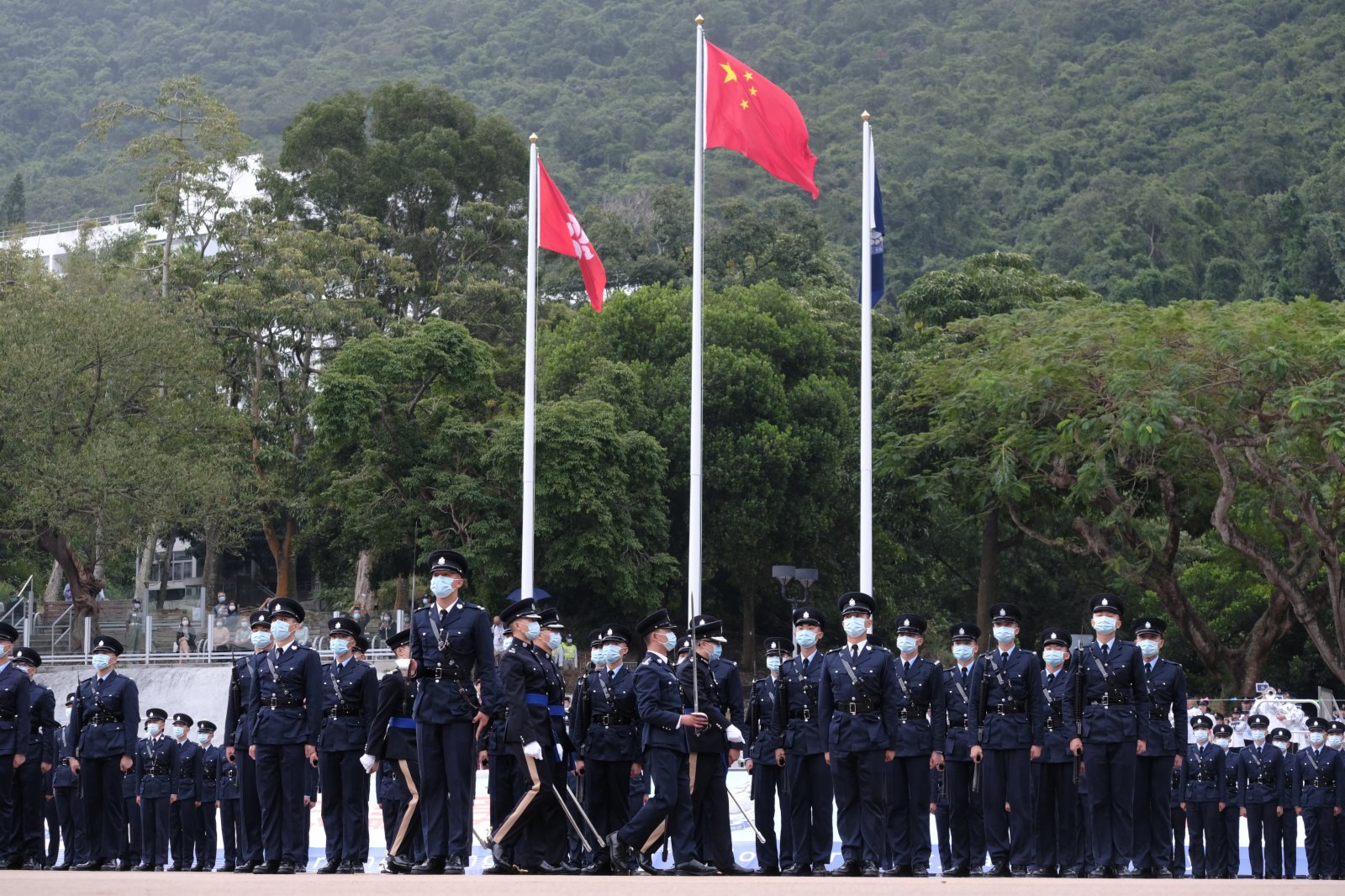 結業會操在位於黃竹坑海洋公園道18號的香港警察學院舉行，今日有百多名警察及督察參加畢業禮。