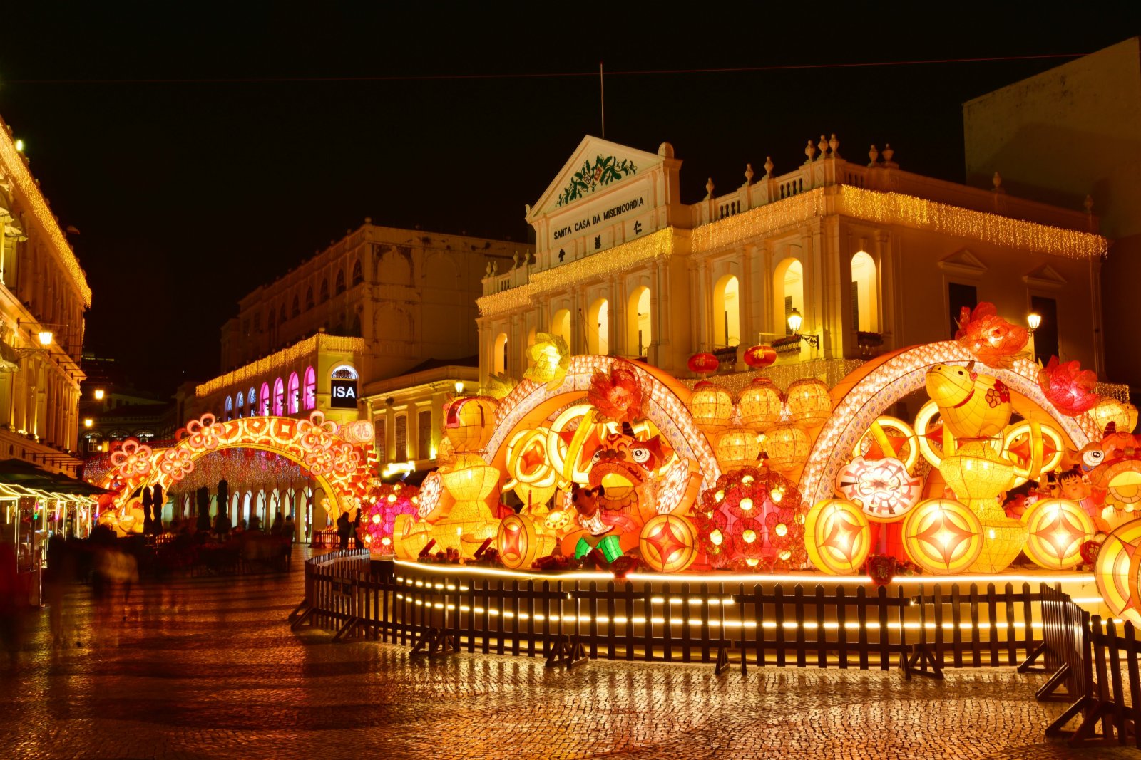 澳門新年燈飾(由新聞局提供)