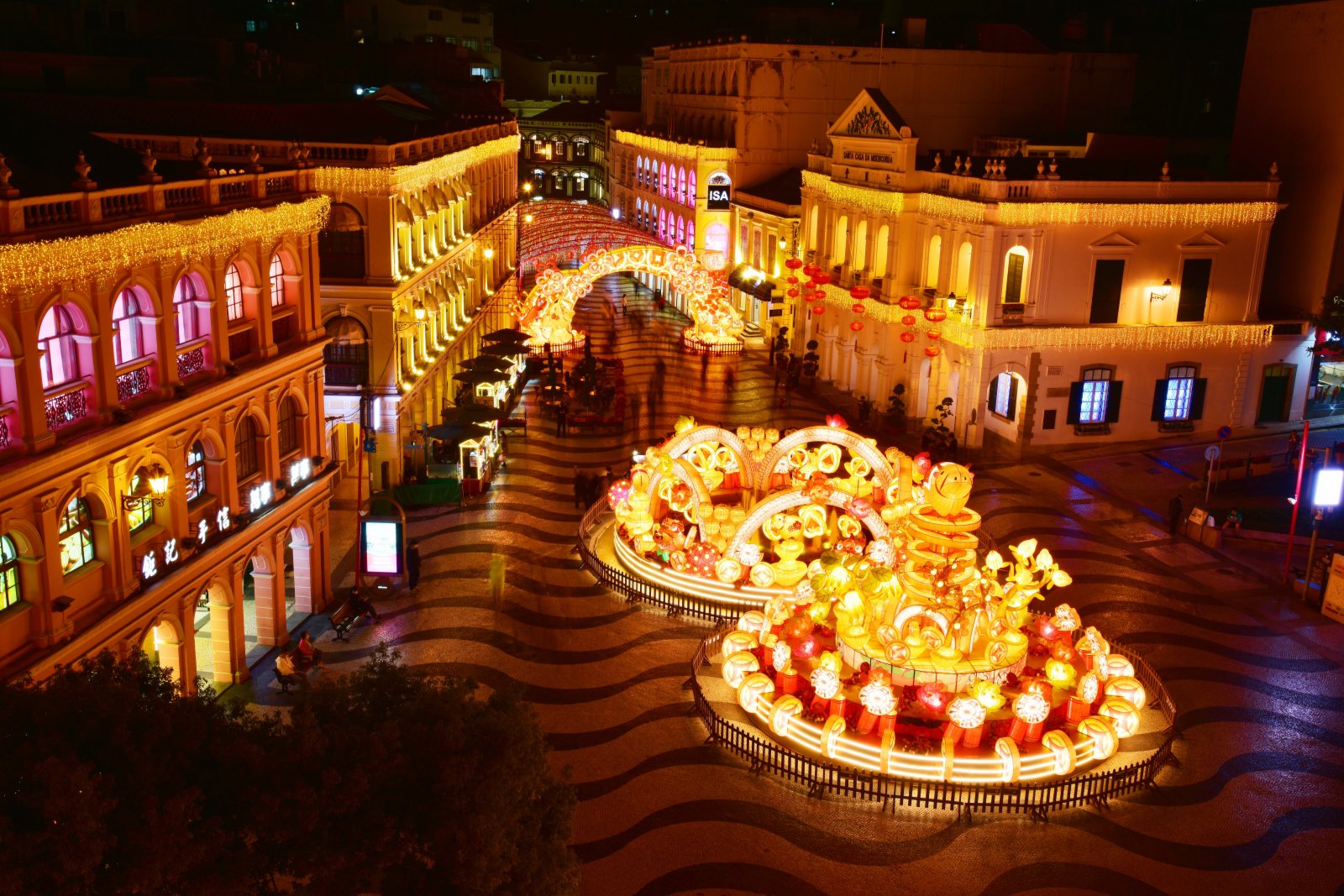 澳門新年燈飾(由新聞局提供)