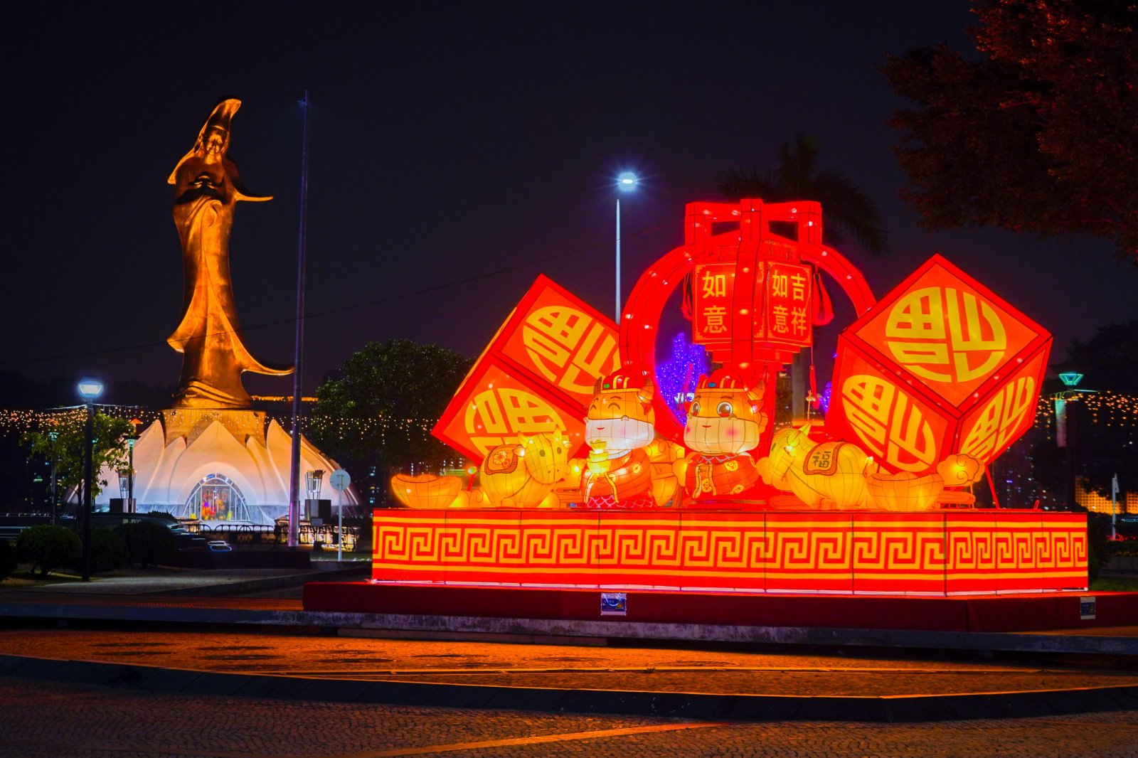 澳門新年燈飾(由新聞局提供)