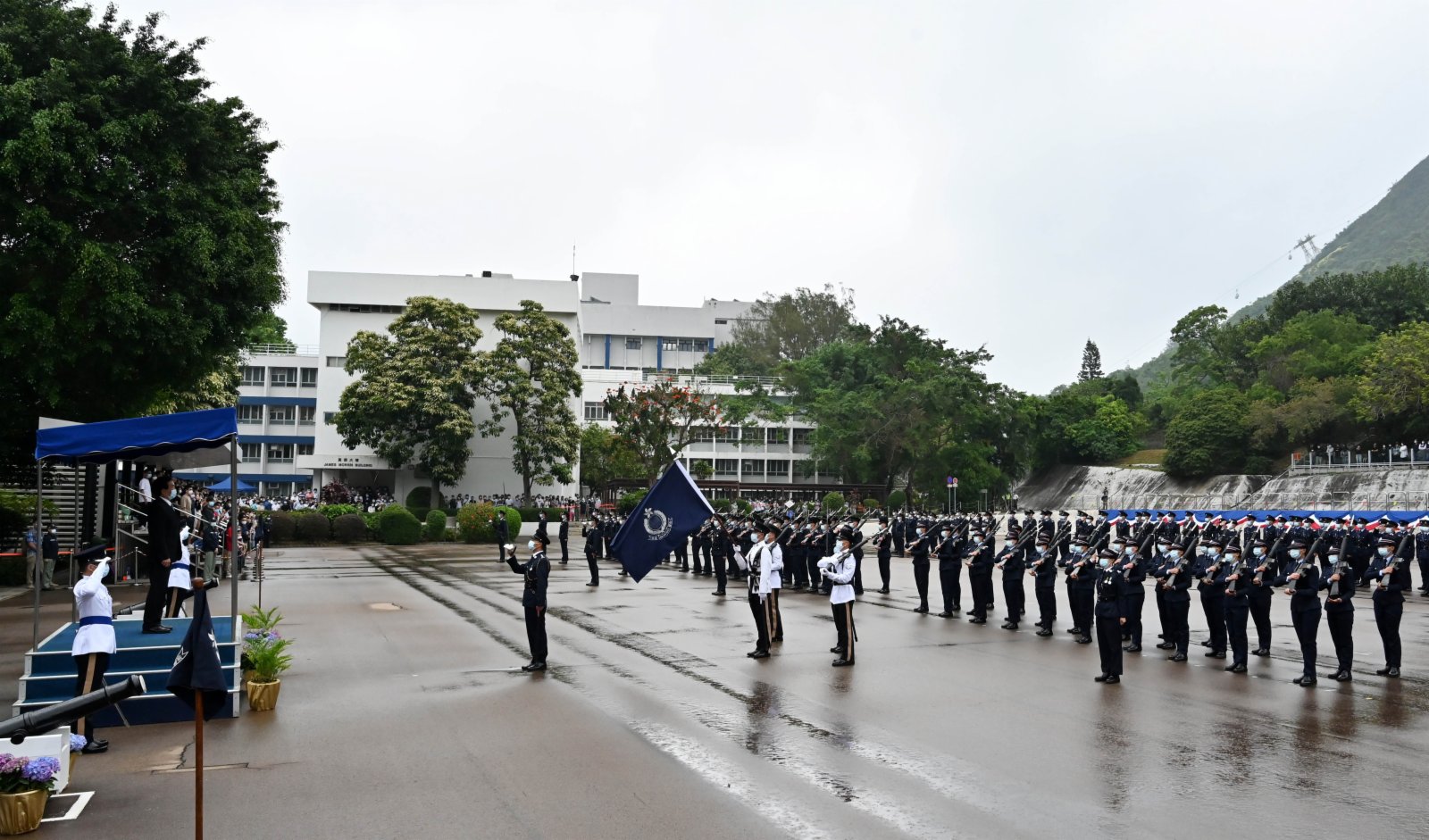 警務處今日（17日）在香港警察學院舉行結業會操。