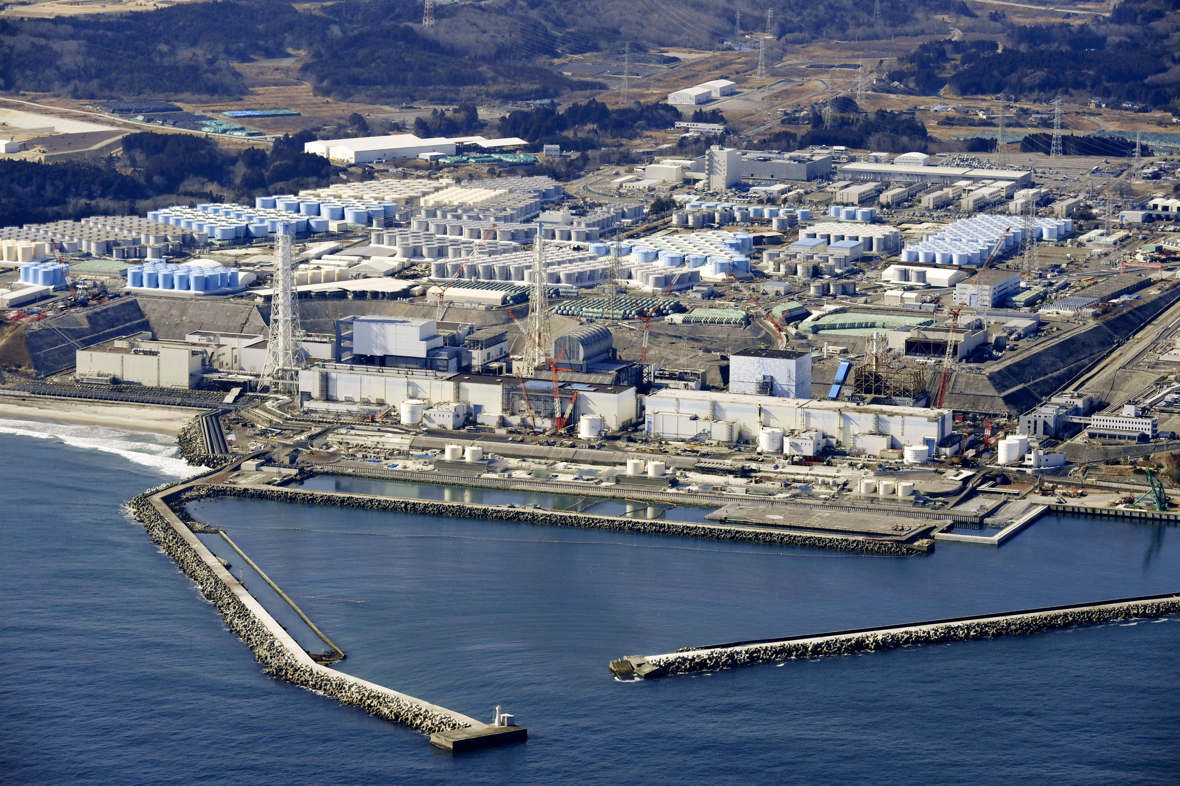 受地震影響　日本福島第一核電站暫停核污染水排海