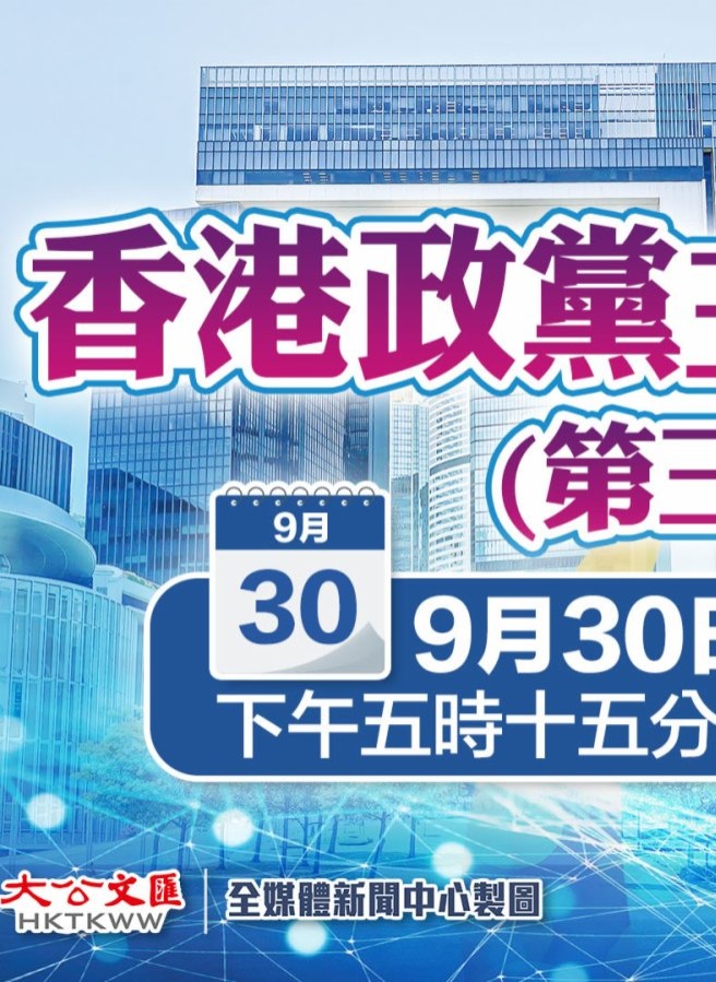 「香港政黨主席論壇」- 選委會選舉結果評析「節目預告」