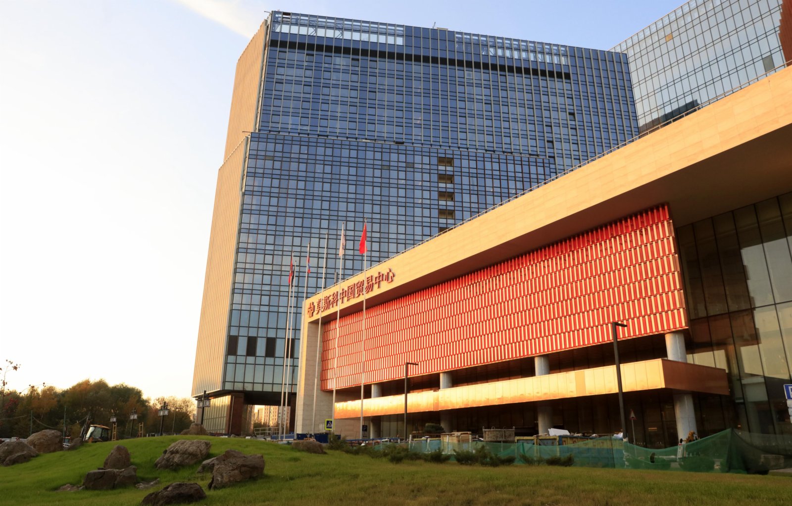 當地時間10月6日，莫斯科中國貿易中心建設已完成，即將試營業。(中新社)
