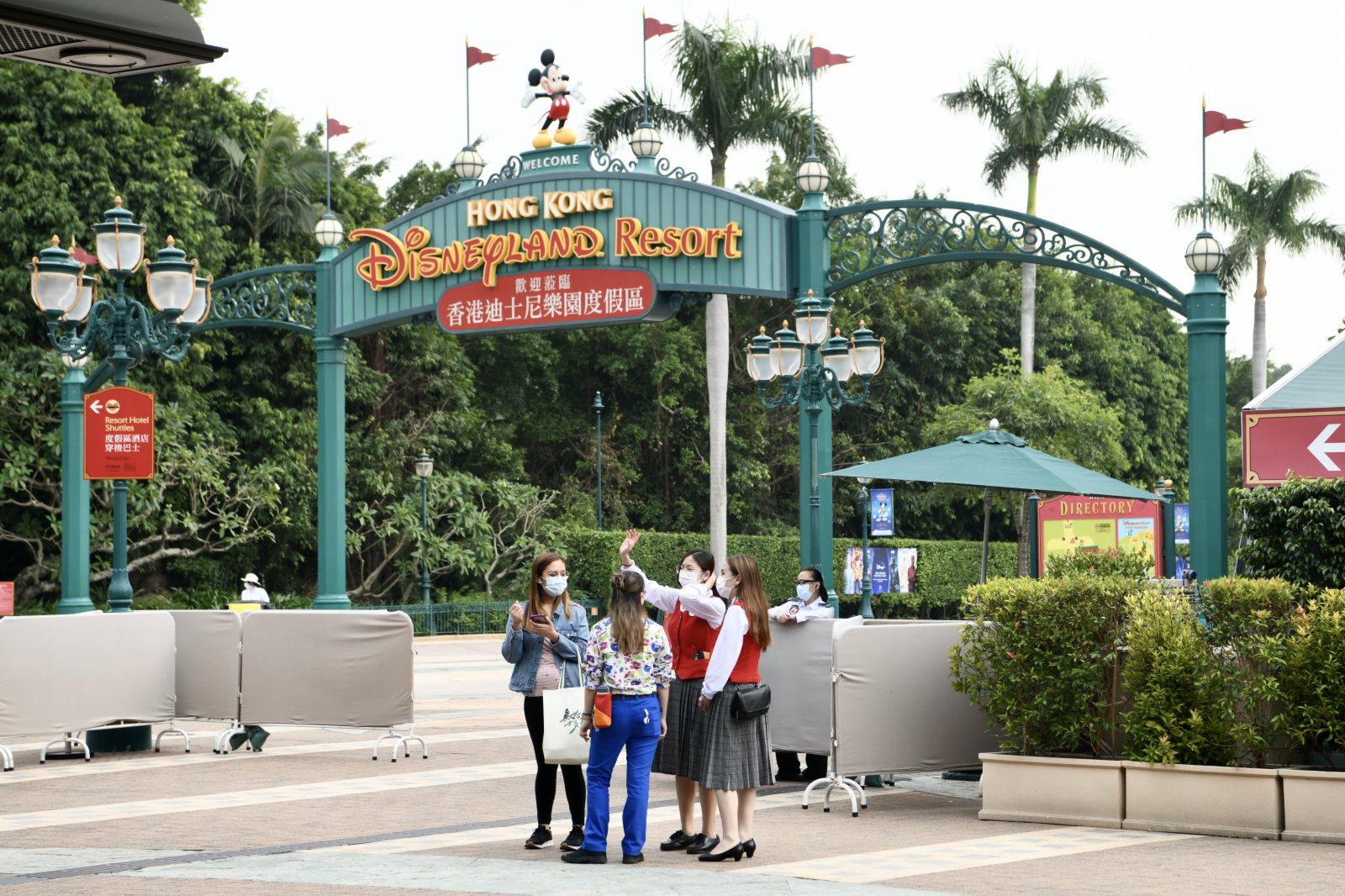 香港迪士尼樂園暫停開放一天。（中新社）