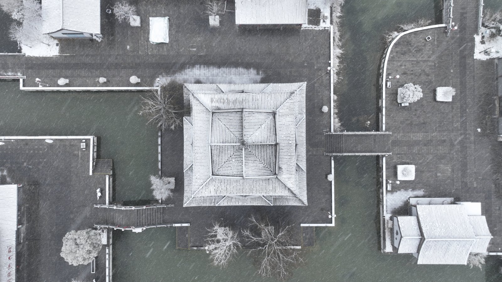 2月7日拍攝的江蘇省淮安市洪澤區水釜城。