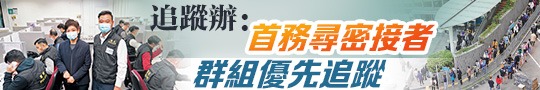 追蹤辦：首務尋密接者　群組優先追蹤