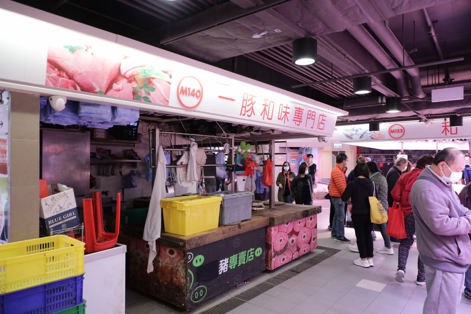 上水屠房繼續停運進行清潔消毒，為重新運作做準備。（中新社）