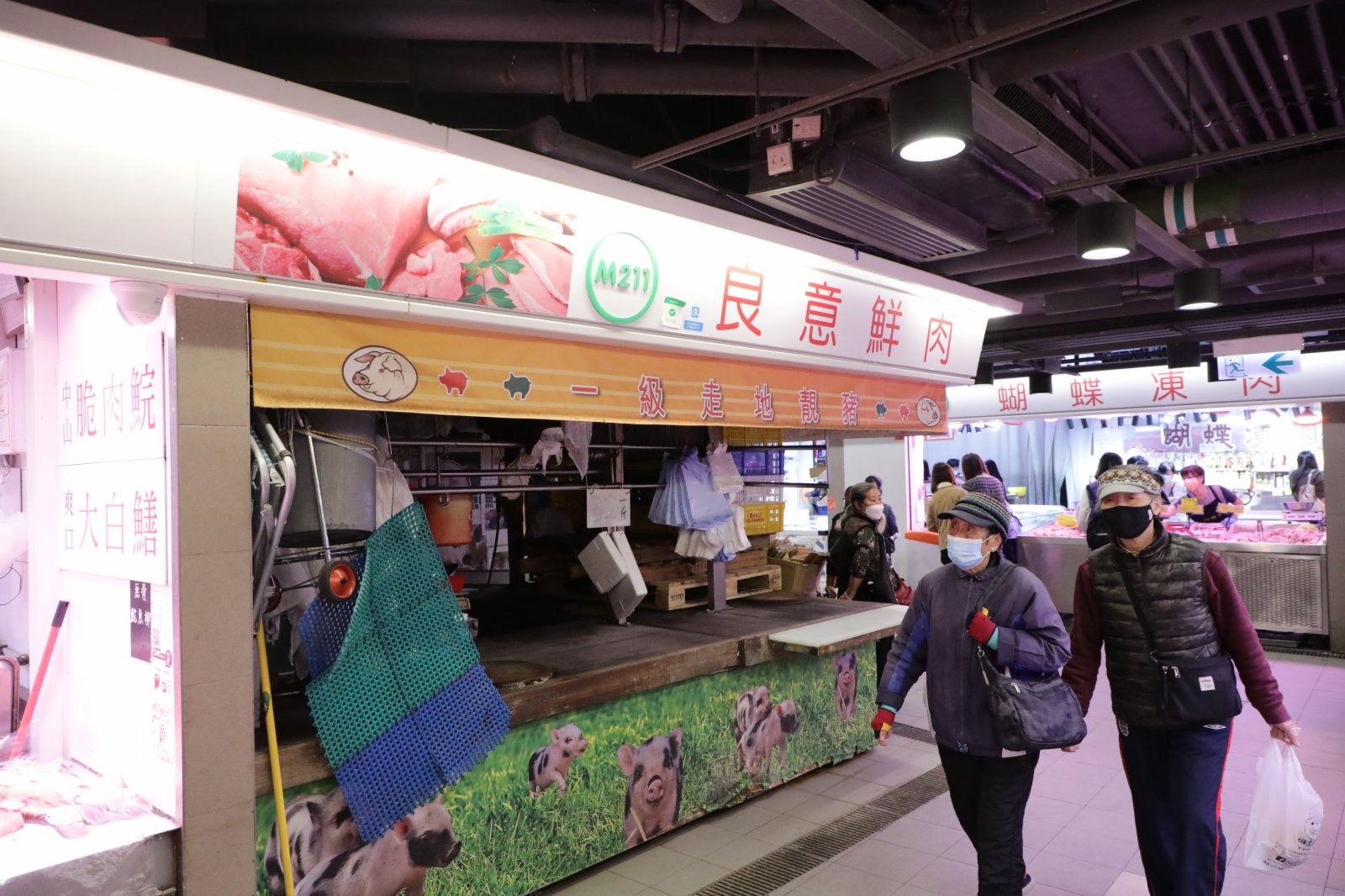 上水屠房繼續停運進行清潔消毒，為重新運作做準備。（中新社）