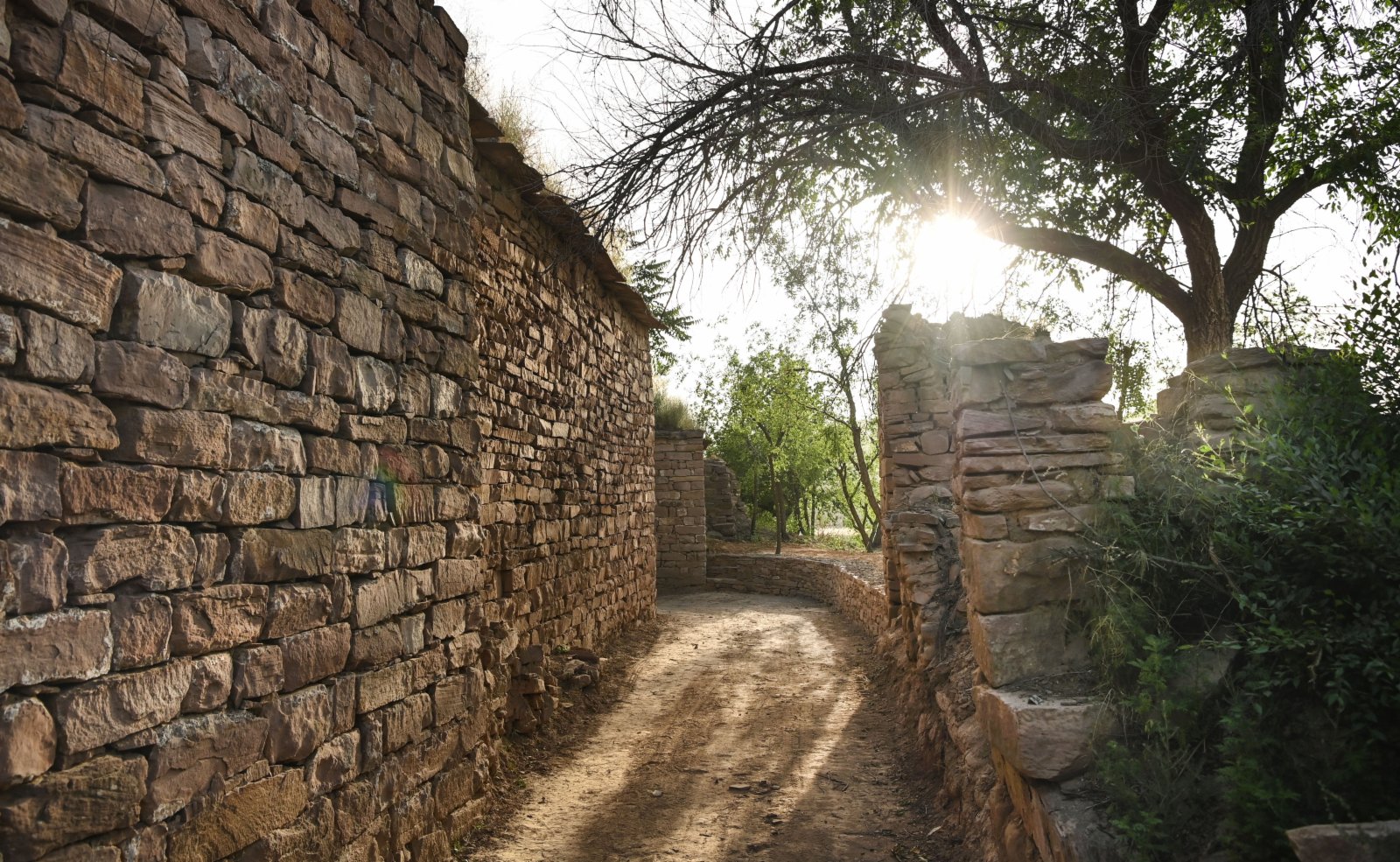 這是6月8日在吳堡石城拍攝的北門小巷。（新華社）