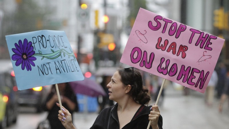 溫哥華：墮胎權支持者舉行集會