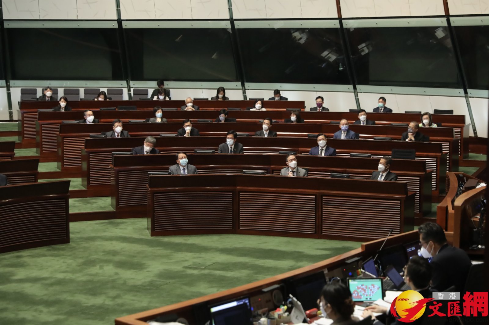 圖為三司十五局官員。(大公文匯全媒體記者李斯哲攝) 圖為三司十五局官員。(大公文匯全媒體記者李斯哲攝)