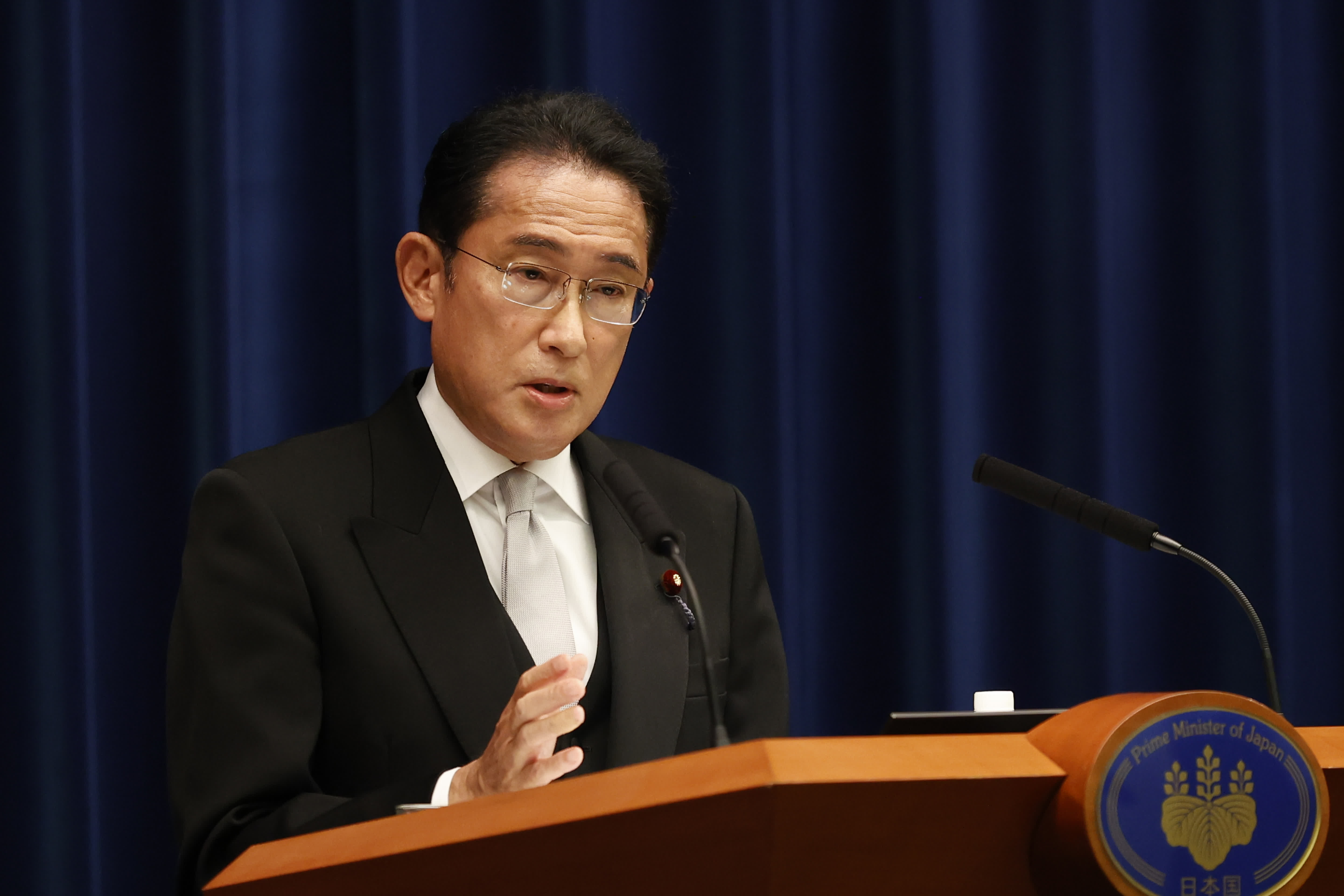 日媒夷易近調顯示岸田內閣反对于率着落至26%