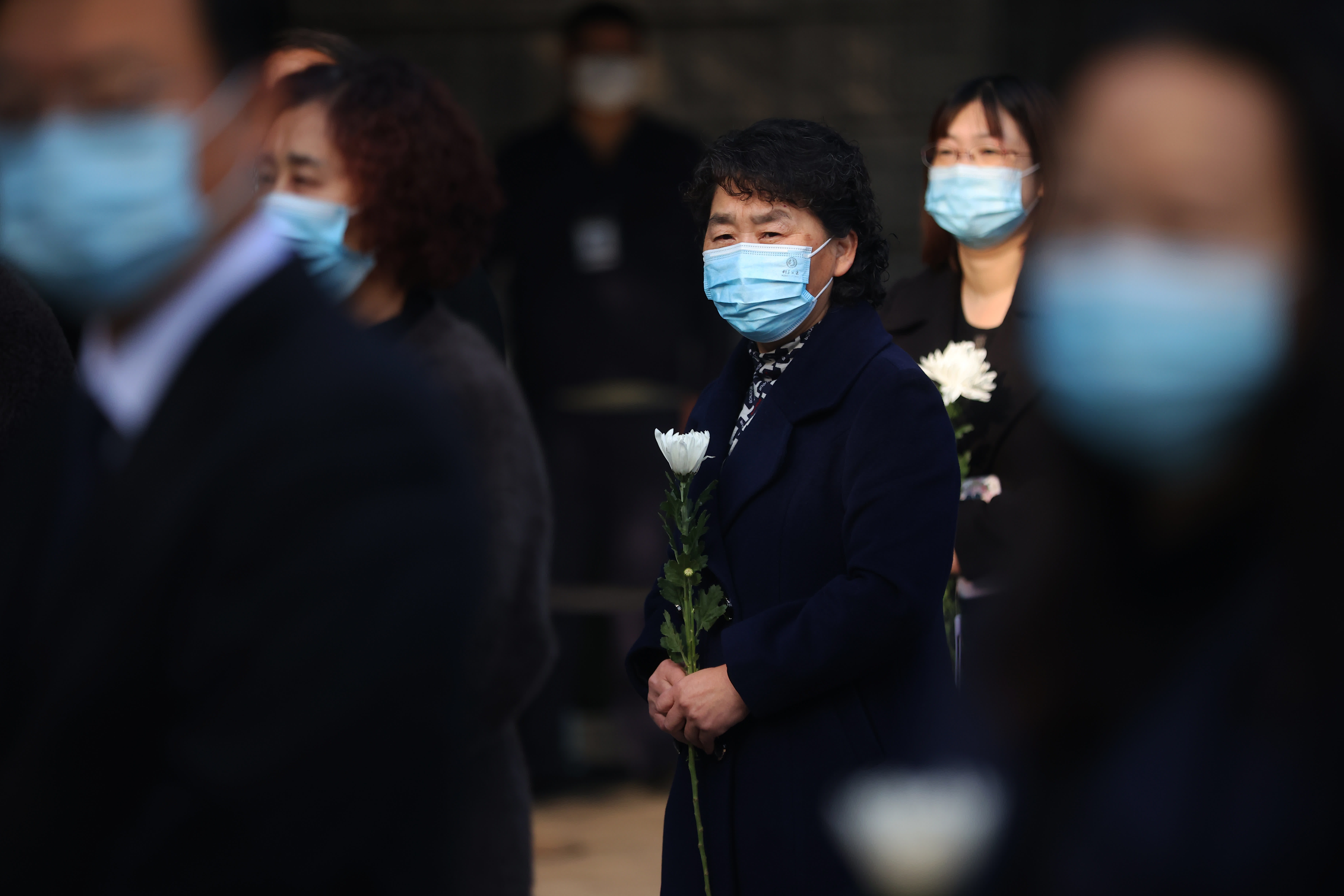 2022年南京大屠殺死難者家庭祭告活動現場。（中新社）