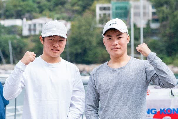 圖為兩地代表均表示第一次參與「香港帆船賽周」賽事。（香港中通社）