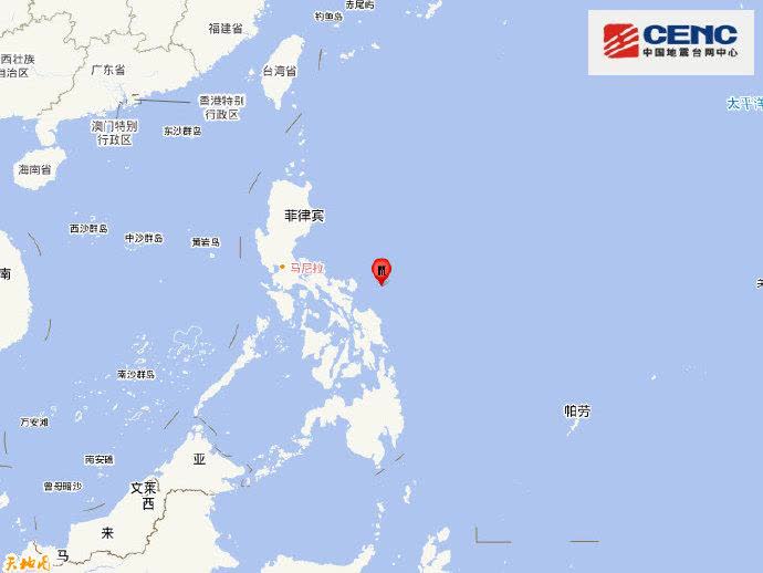 菲律賓發生6.2級地震　震源深度10公里