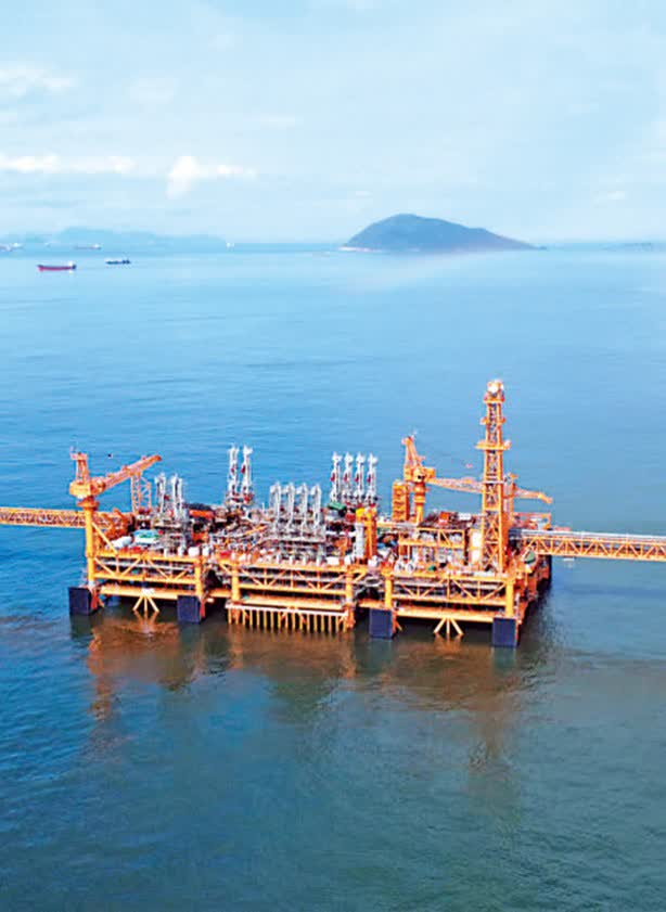 海上最大液化氣站　直輸香港發電廠