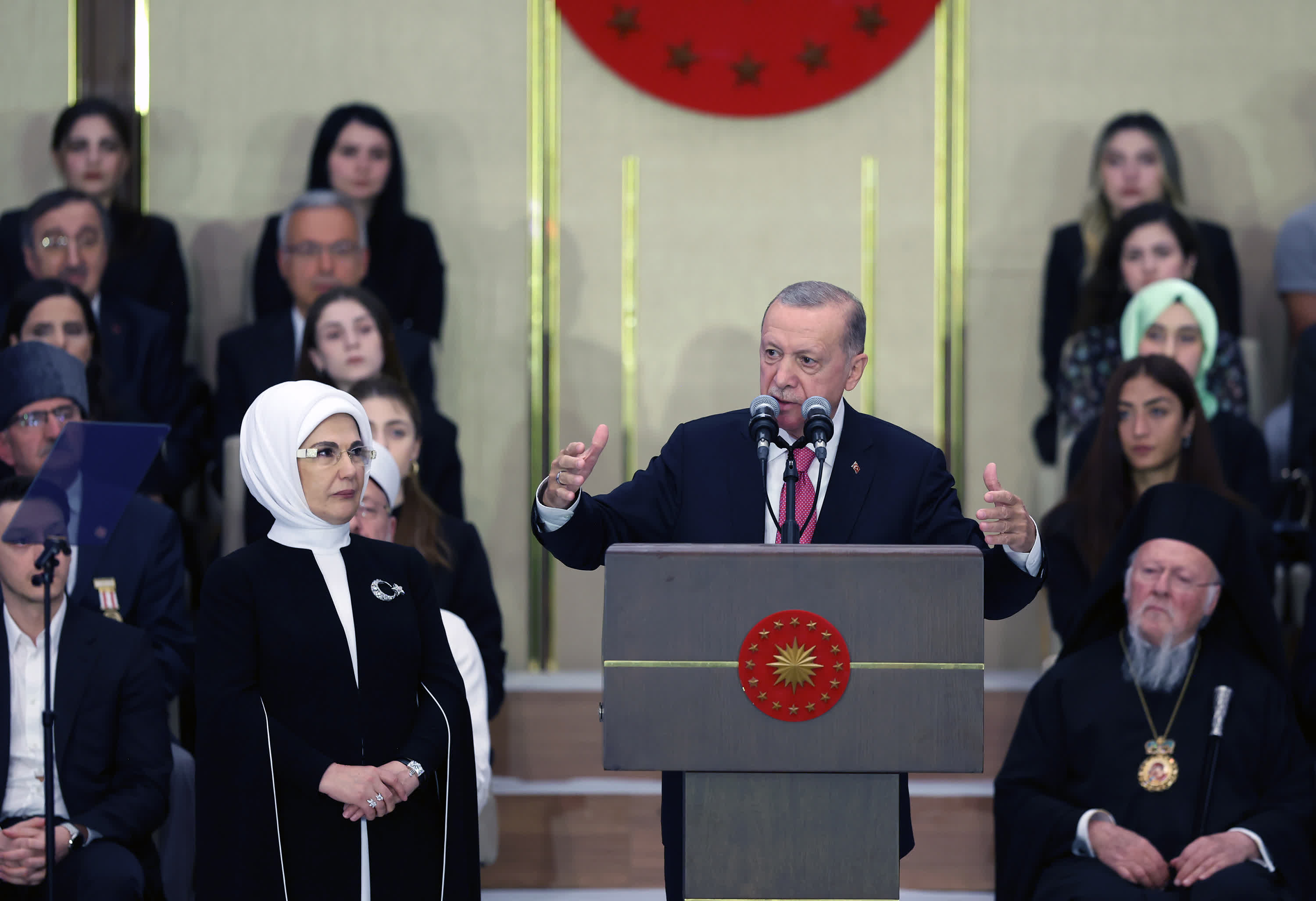 土耳其總統埃爾多安在首都安卡拉出席就職儀式。（新華社）