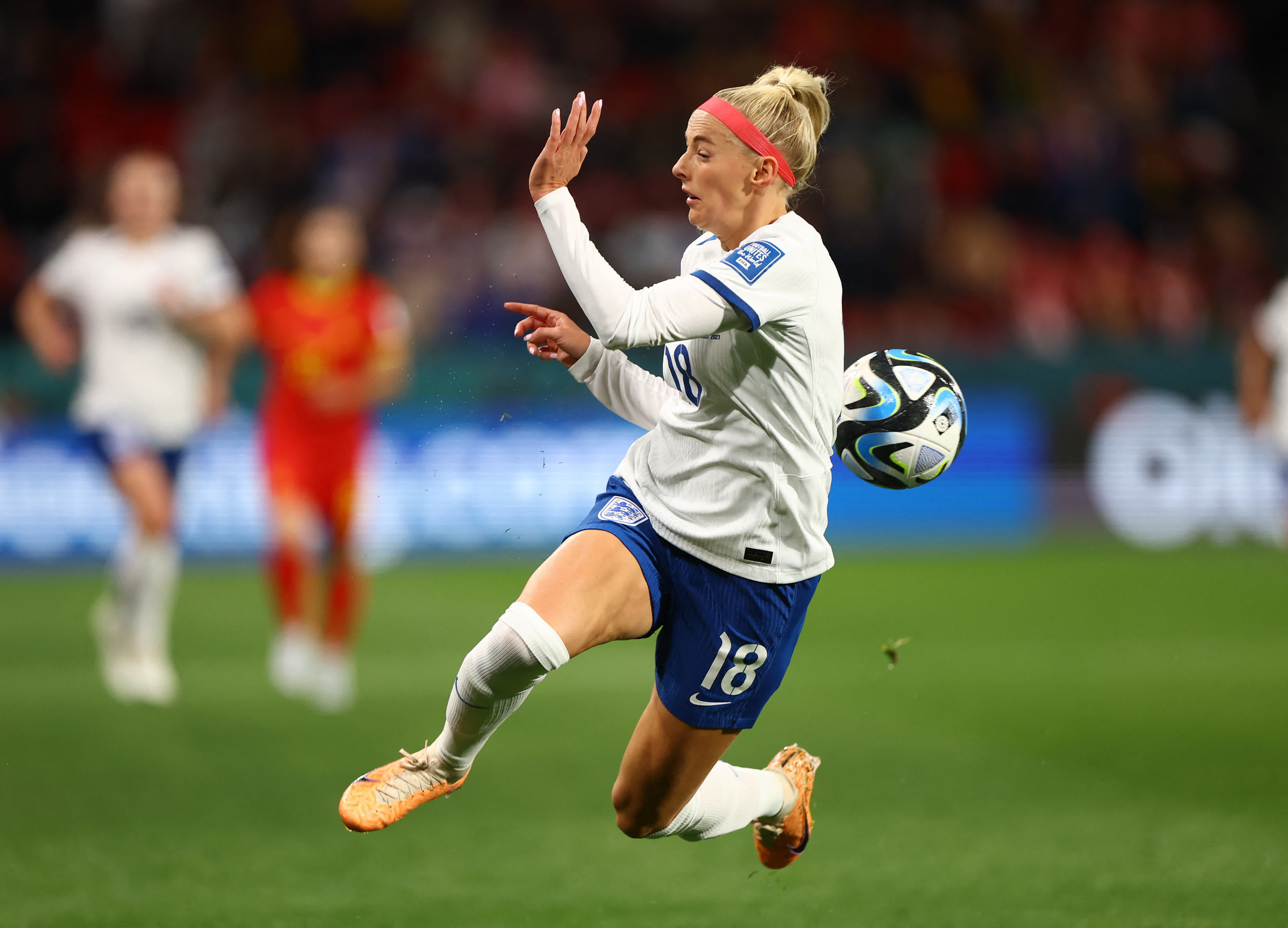 克洛伊·凱利在快速轉身。（路透社）