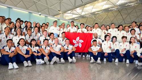 中國香港代表團出發參加杭州第19屆亞運會