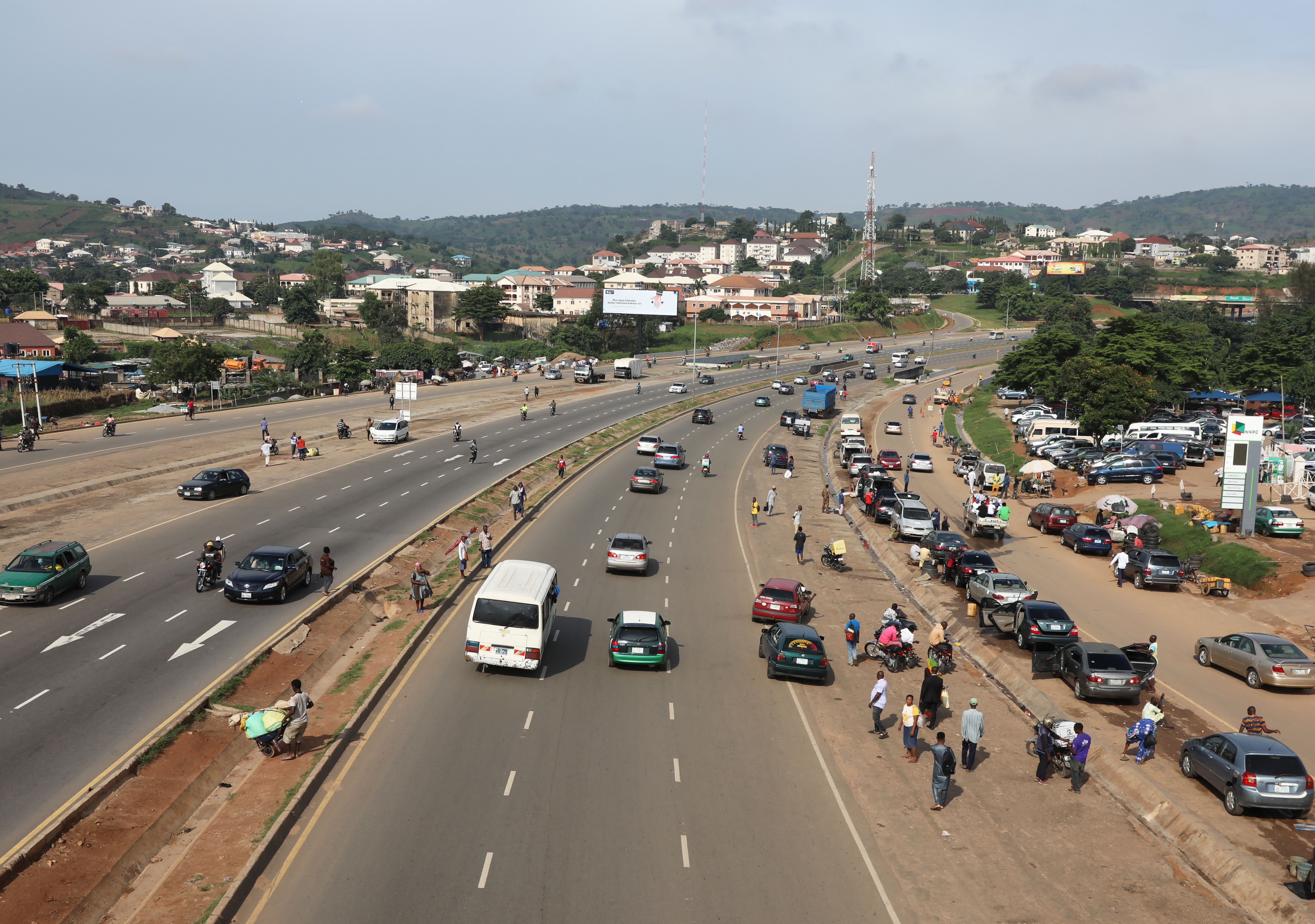 這是9月20日拍攝的尼日利亞凱菲路一期工程。（新華社）