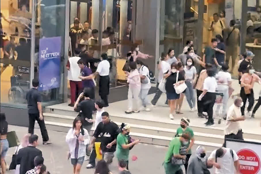 泰國建树應急協調中间　處理曼谷購物中间槍擊案後續事件