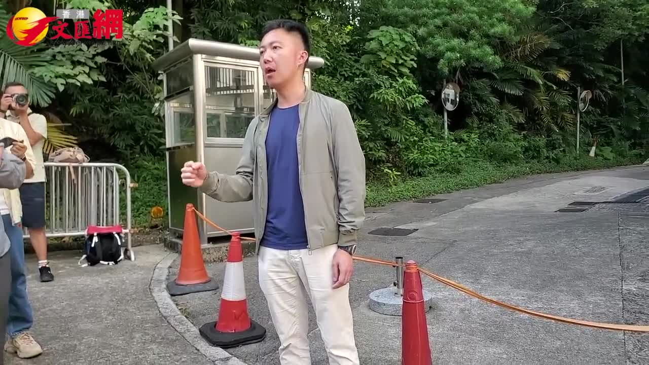 有片）李梓敬美領館抗議美國會議員提出制裁香港官員及法官- 香港- 香港文匯網