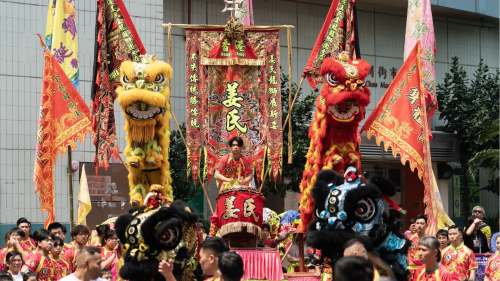 香港鴨脷洲舉行洪聖傳統文化節慶祝活動