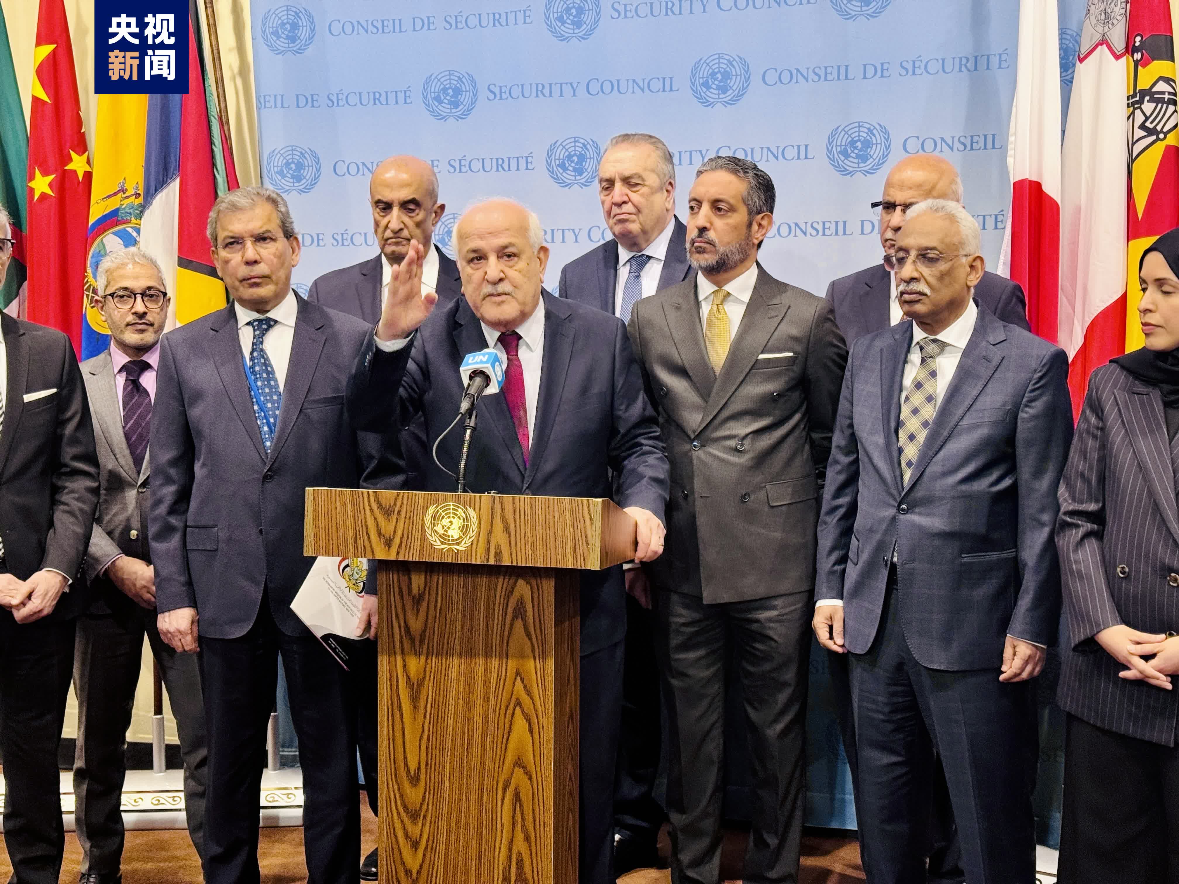 巴勒斯坦常駐聯合國觀察員：有關加沙地帶停火的決議必須堅決執行